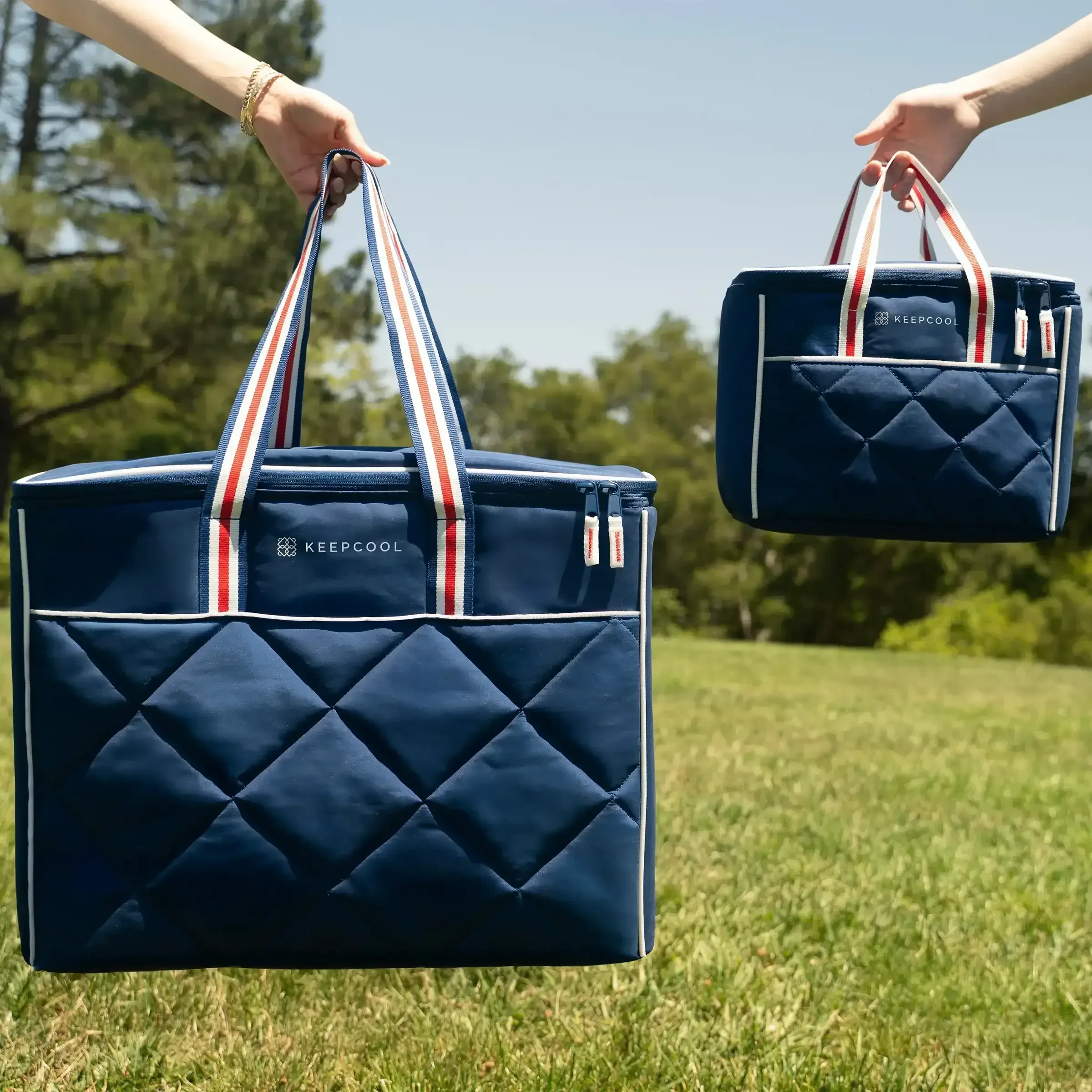KeepCool Quilted Gemma Cooler Bags, Large and Lunch - Image 7