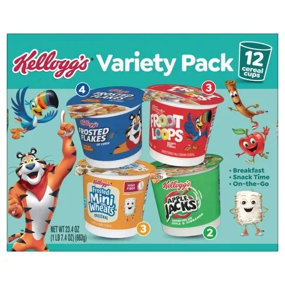Kellogg's Cereal Cups, Family Variety Pack, 12-count - Image 4