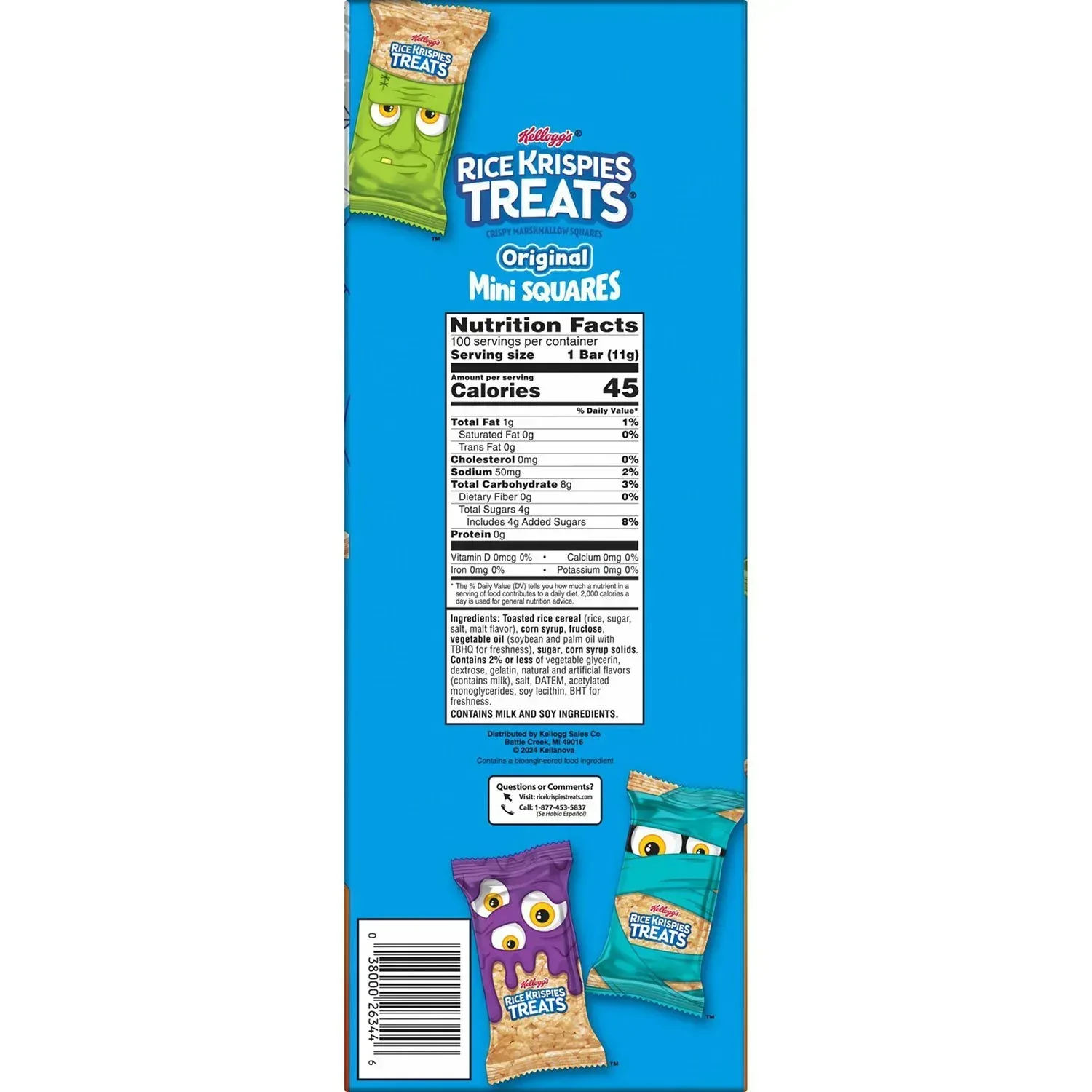 Kellogg's Rice Krispies Treats Halloween Mini Squares, 100 ct. - Image 9