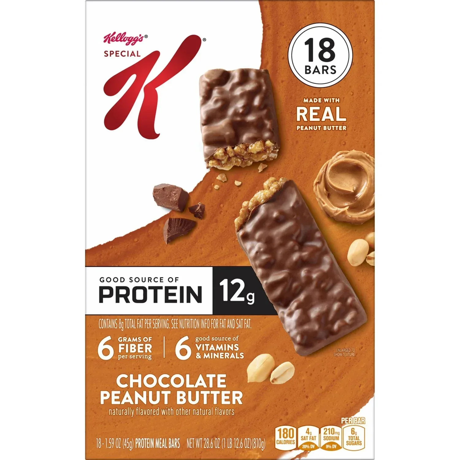 Kellogg's Special K Protein Bars Chocolate Peanut Butter, 18 ct. - Image 3