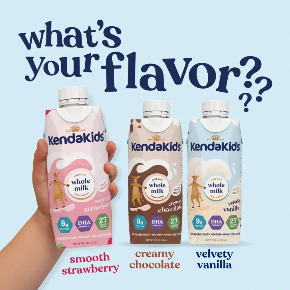 KendaKids Complete Nutrition Shake with Protein & DHA, Creamy Chocolate, 8 fl oz, (6 Pack) - Image 12