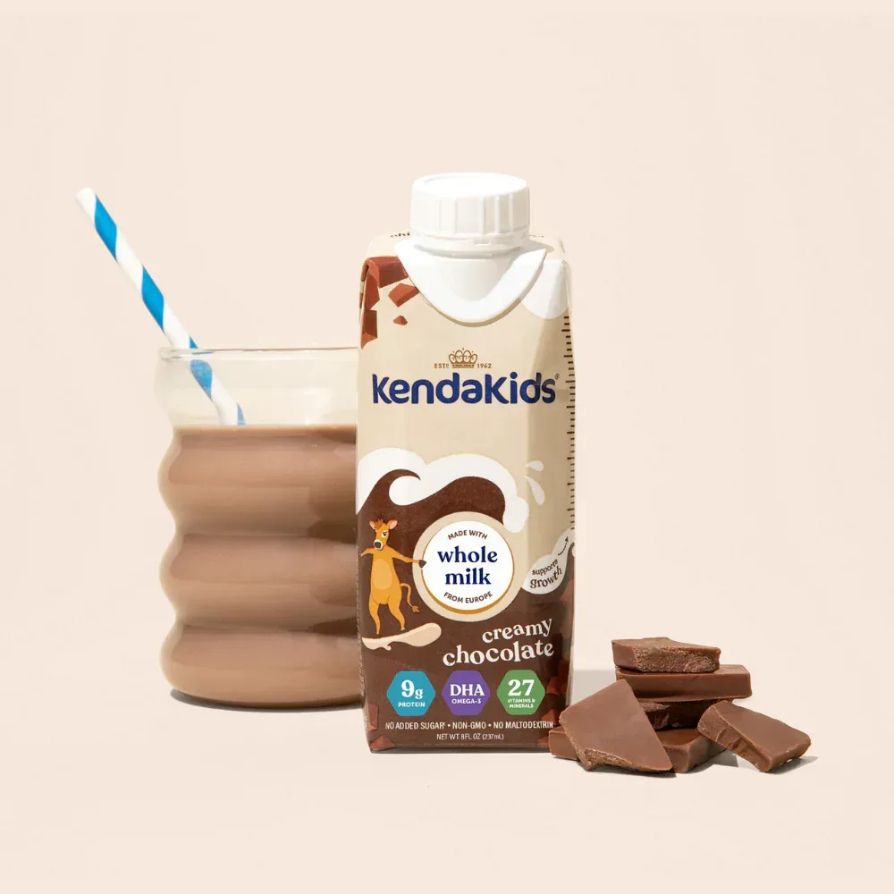 KendaKids Complete Nutrition Shake with Protein & DHA, Creamy Chocolate, 8 fl oz, (6 Pack) - Image 2