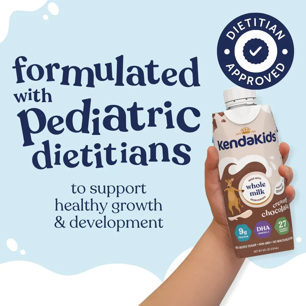 KendaKids Complete Nutrition Shake with Protein & DHA, Creamy Chocolate, 8 fl oz, (6 Pack) - Image 4