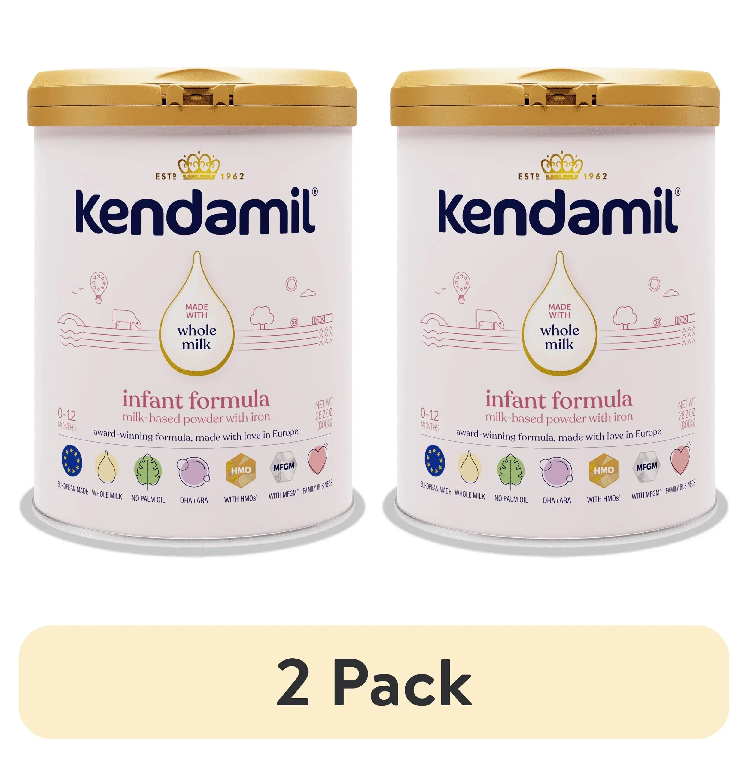 Kendamil European Whole Milk Classic Infant Formula Powder with HMOs, Prebiotics & DHA, 28.2 oz - Image 10