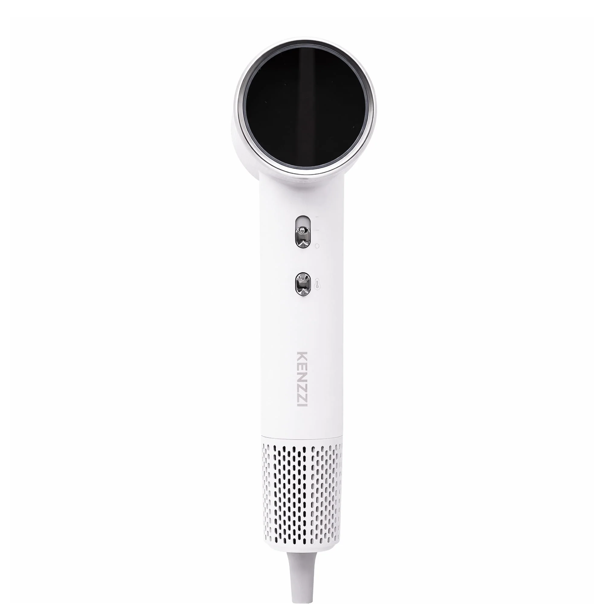 KENZZI Salon Pro+ Ionic Hair Dryer, 1300W High-Speed 110,000 RPM Brushless Motor with LED Display, White - Image 10