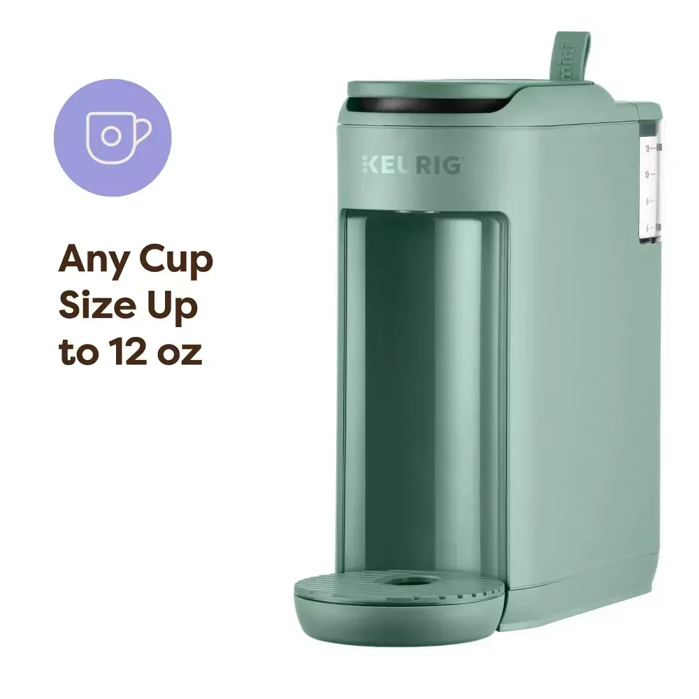 Keurig® K-Mini Mate® Automatic Single Serve K-Cup® Pod Coffee Maker - Glamping Green; Small & Colorful Coffee Maker, Travel Mug Friendly, Makes 12 Oz. - Image 4