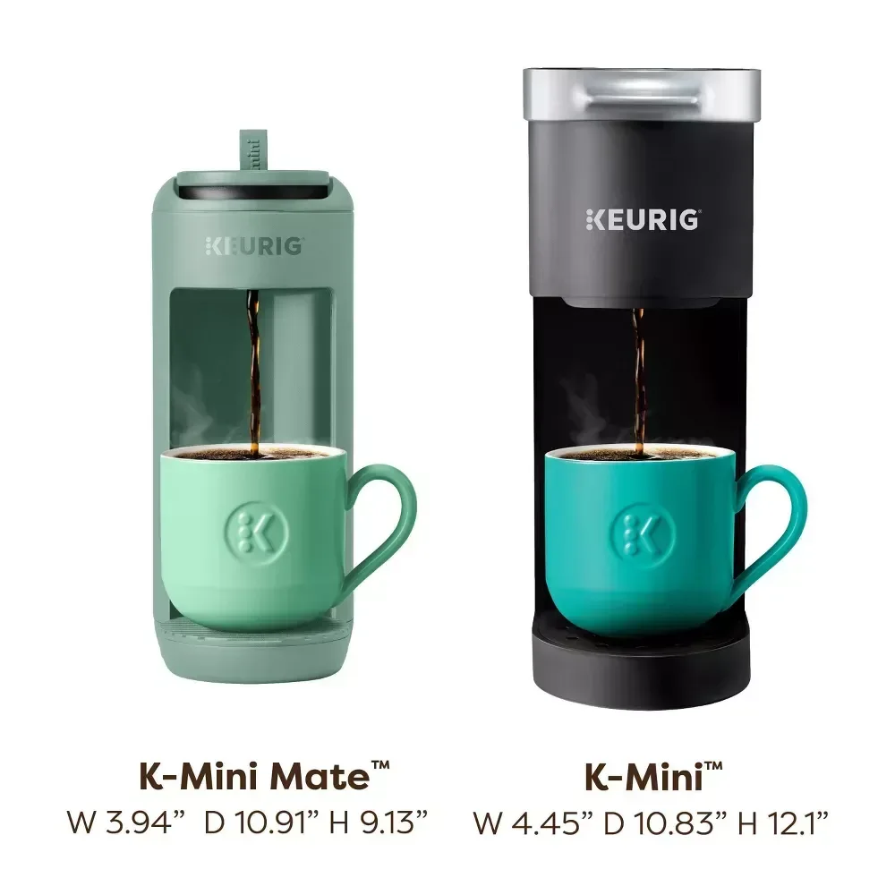 Keurig® K-Mini Mate® Automatic Single Serve K-Cup® Pod Coffee Maker - Glamping Green; Small & Colorful Coffee Maker, Travel Mug Friendly, Makes 12 Oz. - Image 7