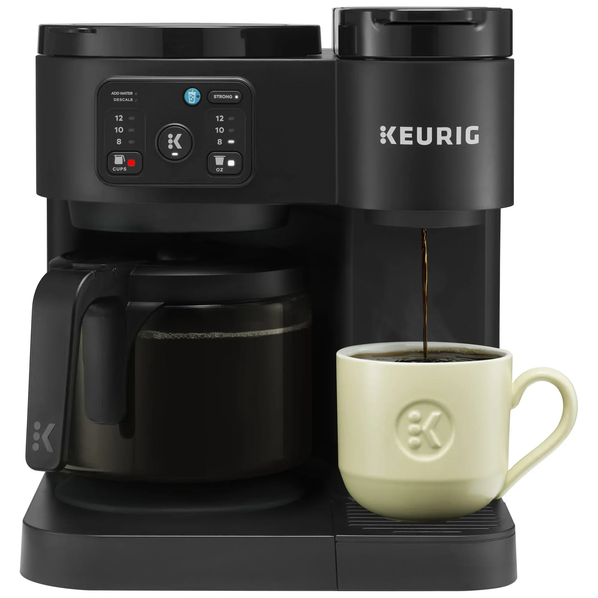 Keurig K-Duo Essentials, Hot & Iced Single-Serve K-Cup Pod Coffee Maker & Carafe, Black - Image 3