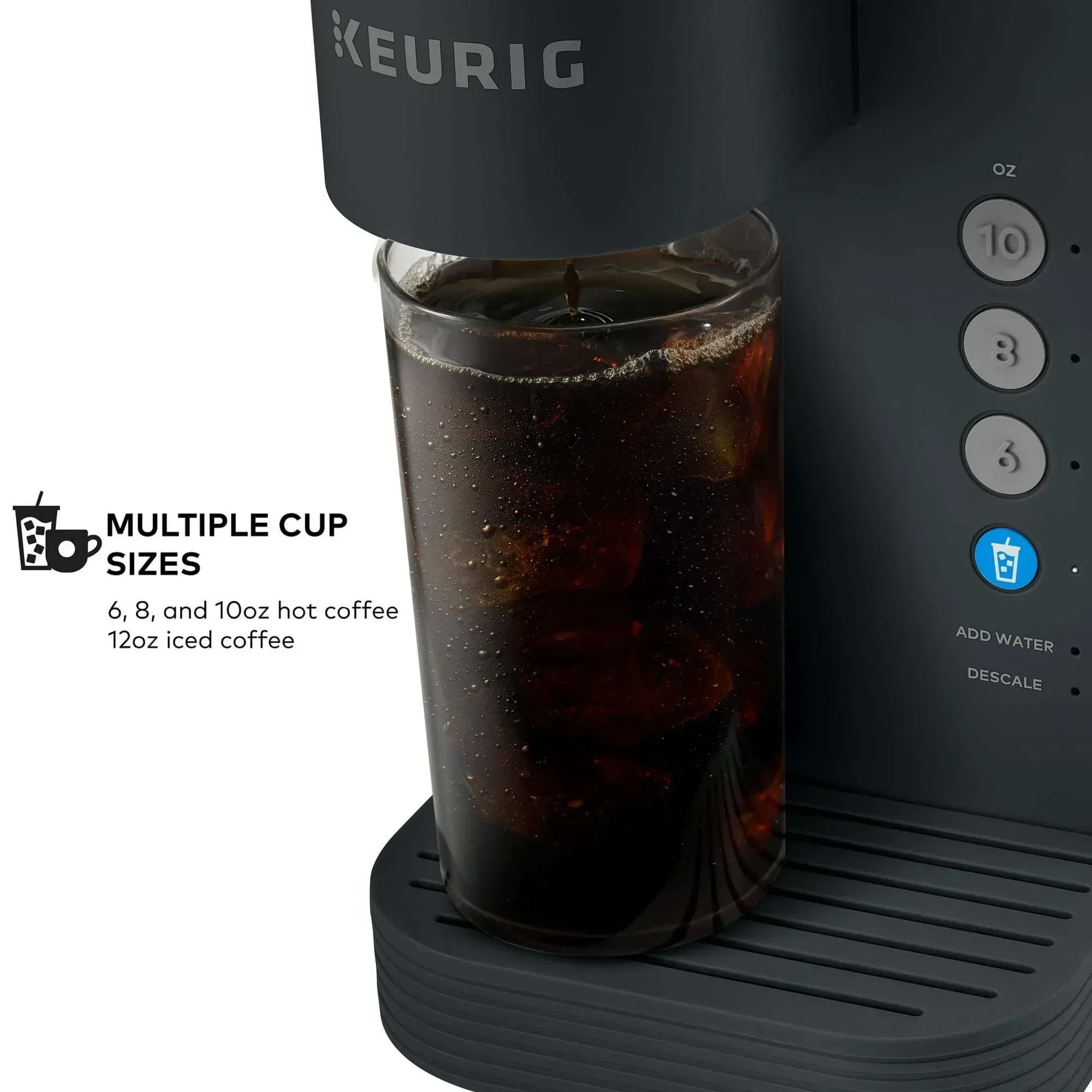 Keurig K-Express Essentials Plus, Iced and Hot Single-Serve K-Cup Pod Coffee Maker, Black - Image 2