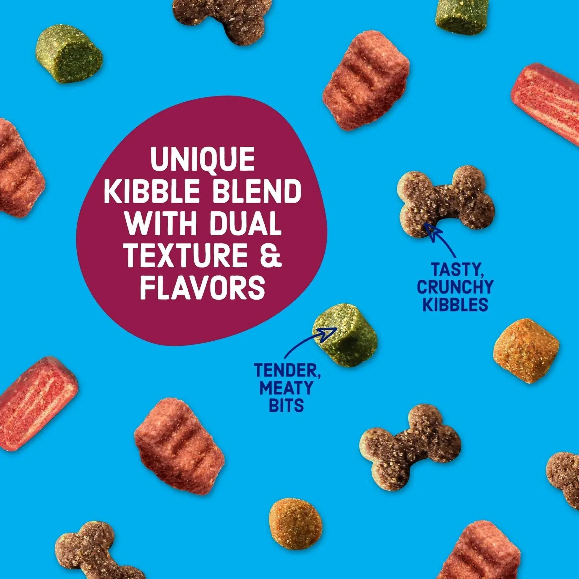 Kibbles 'n Bits Dry Dog Food for Adult Dogs, Savory Bacon & Steak Flavor, 16 lb. Bag - Image 6