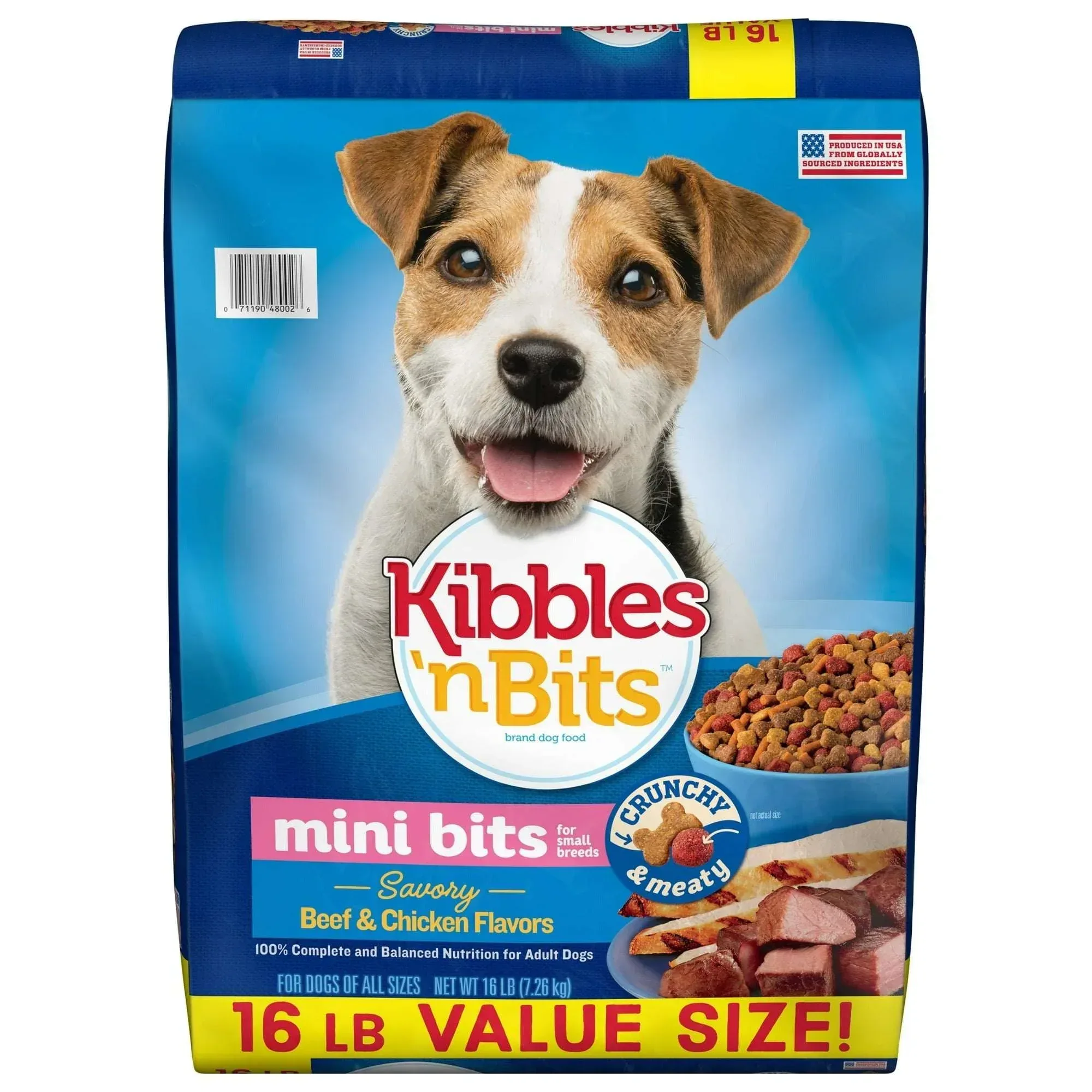 Kibbles ‘n Bits Mini Bits Small Breed Dry Dog Food Savory Beef & Chicken - Image 10