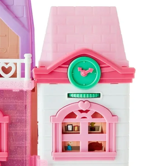 Kid Connection Doll House Playset with Light Projector & Sound, 28 Pieces, Toddler Toys - Image 2