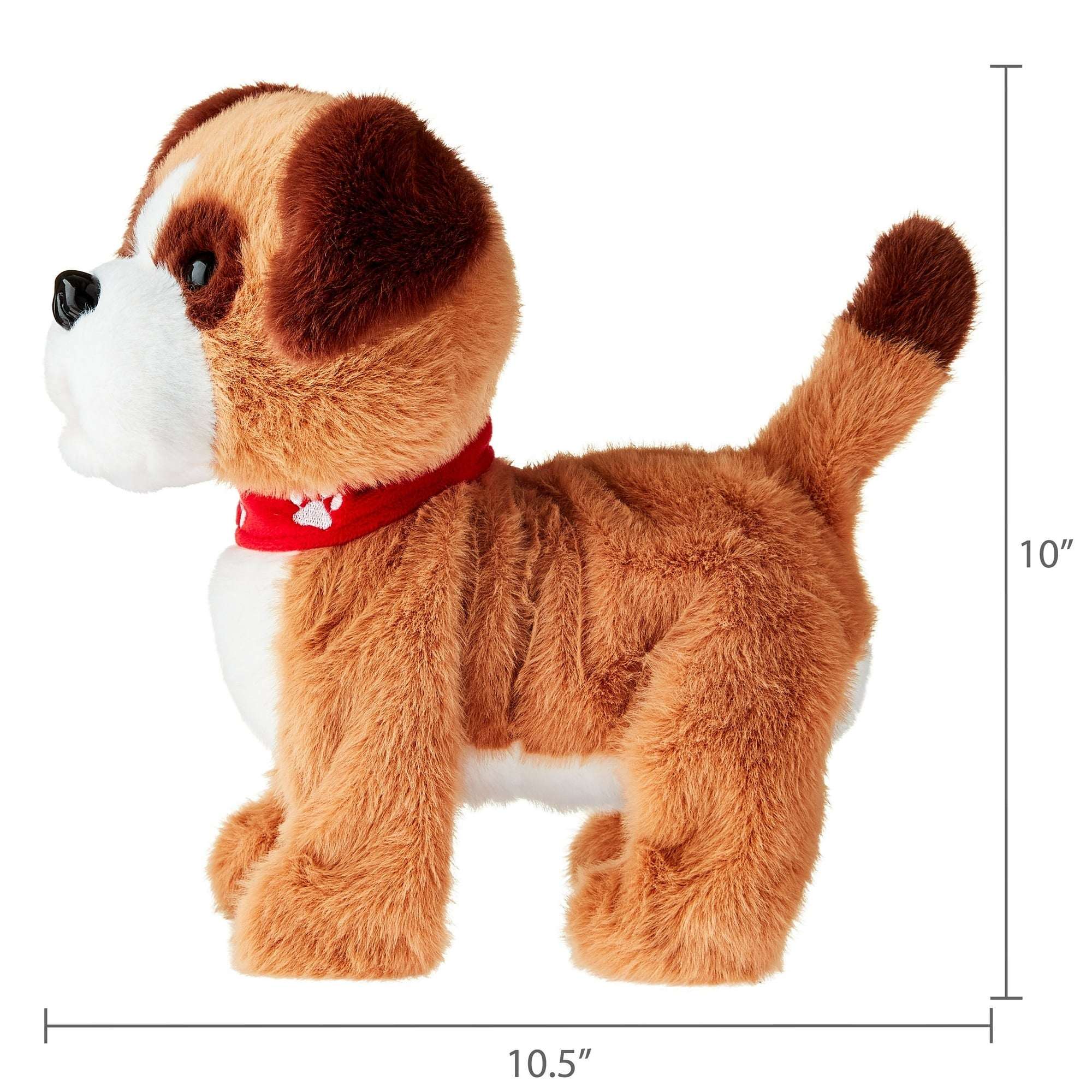 Kid Connection Electronic Walking Pet Bulldog, 10in Height, Toddler Plush Toys - Image 2