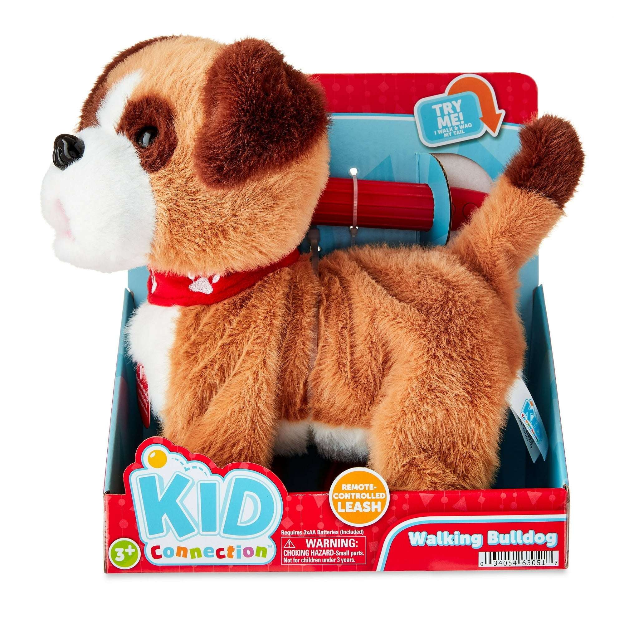 Kid Connection Electronic Walking Pet Bulldog, 10in Height, Toddler Plush Toys - Image 8