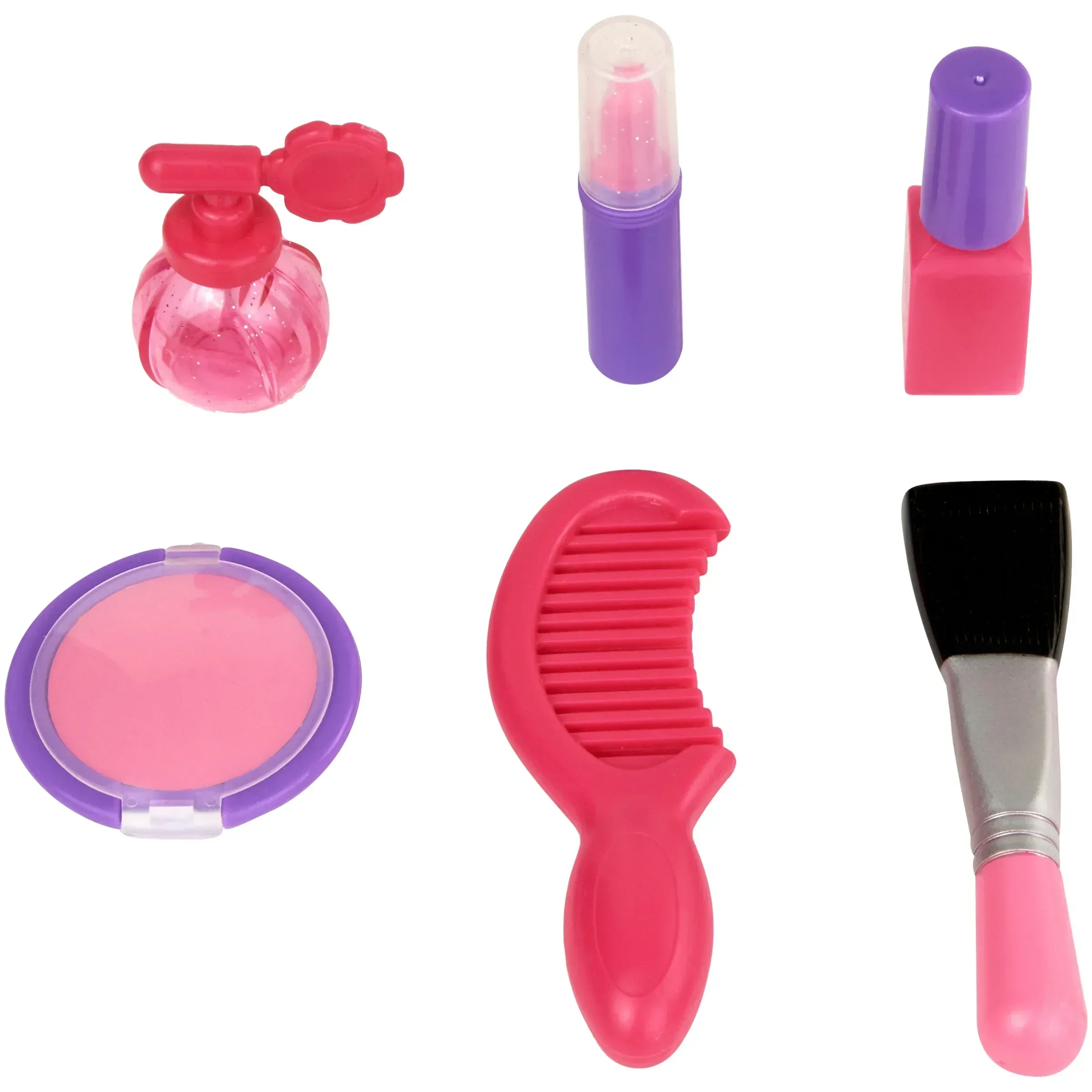 Kid Connection Light-Up Plastic Vanity Set with Storage Drawer, 7 Pieces, Baby and Toddler Toy - Image 2