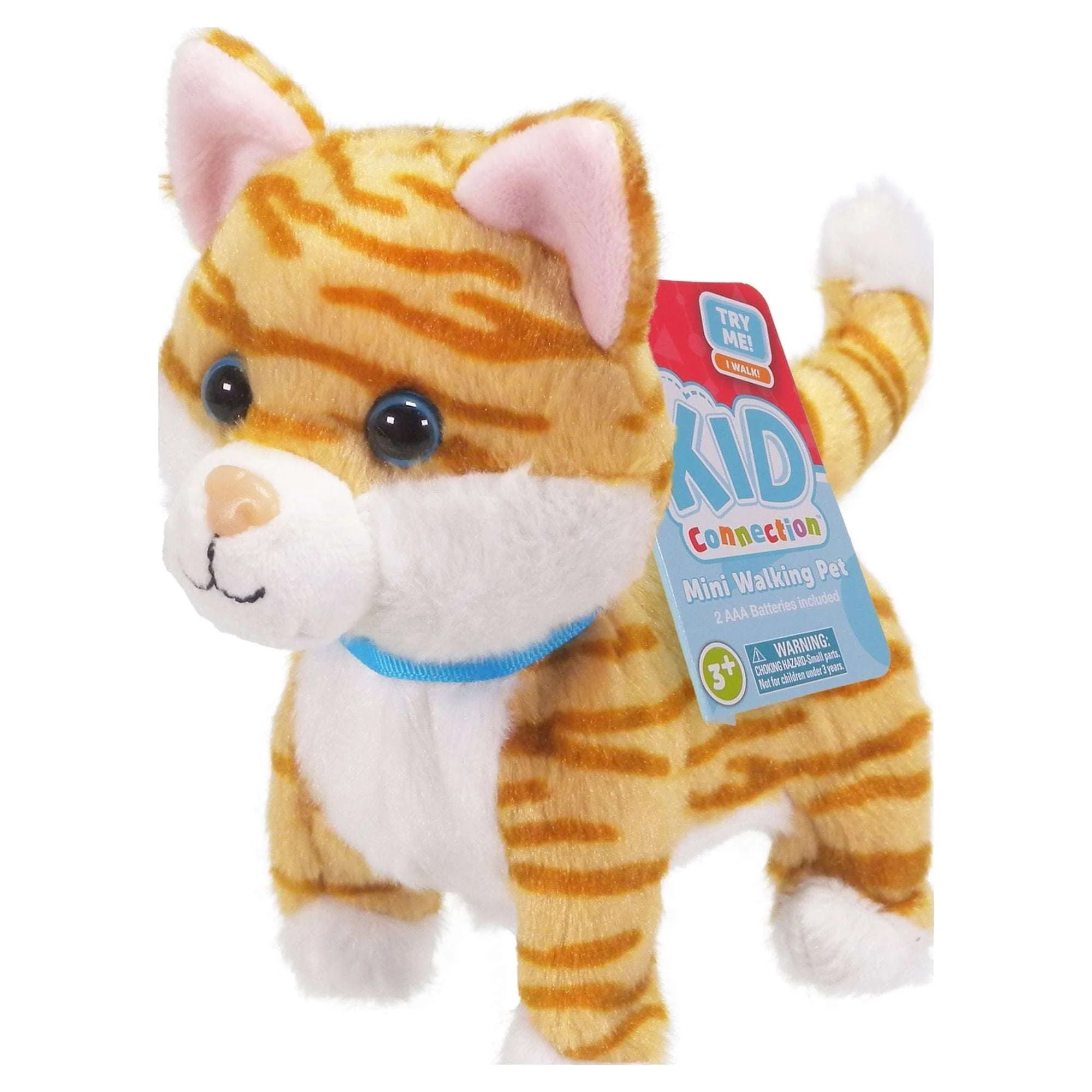 Kid Connection Miniature Electronic Walking Pet Teal Triceratops, 6in Height, Toddler Plush Toys - Image 11