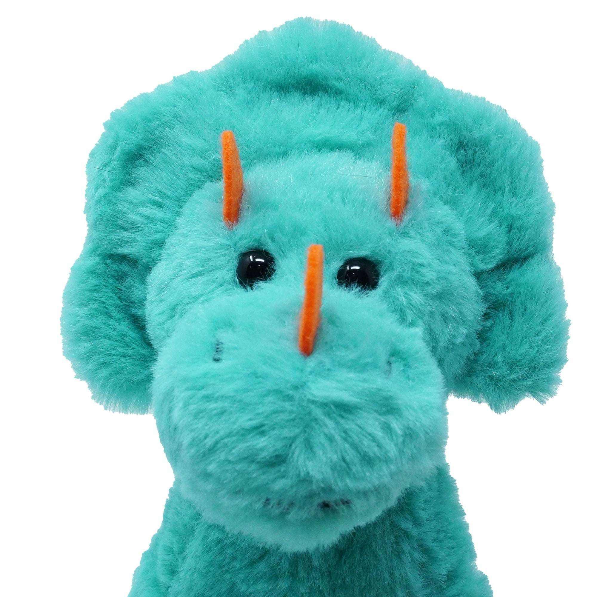 Kid Connection Miniature Electronic Walking Pet Teal Triceratops, 6in Height, Toddler Plush Toys - Image 5