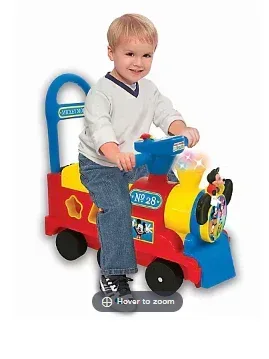 Kiddieland Disney Mickey Mouse Clubhouse Play n' Sort Activity Train Ride-On - Image 2