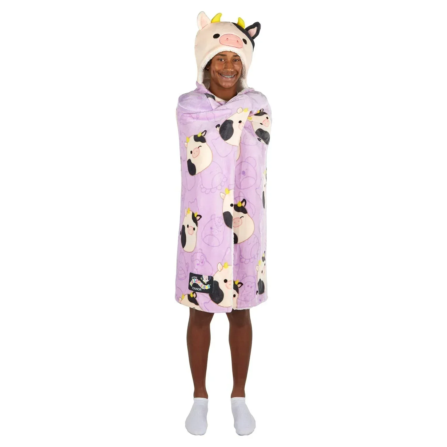 Kids Licensed 40" x 50" Hooded Throw with Sherpa Lining