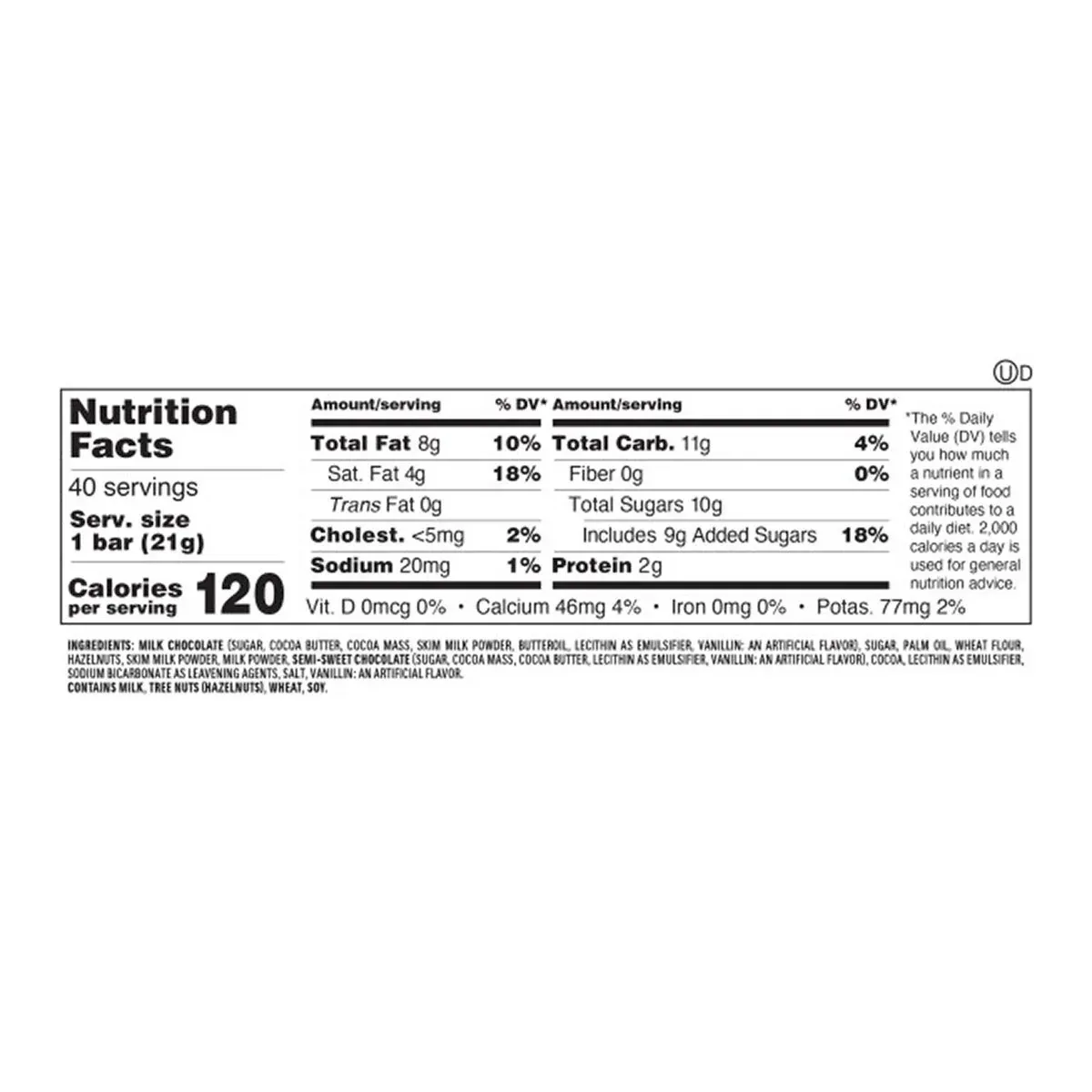 Kinder Bueno Chocolate and Hazelnut Chocolate Bars, 2 Bars, 1.5 oz, 20 Pack - Image 2