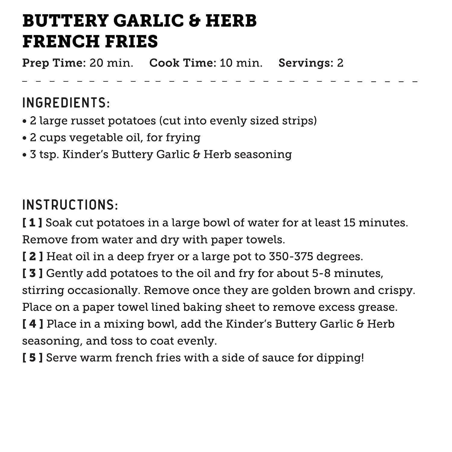 Kinder's Buttery Garlic & Herb Seasoning, 8 oz. - Image 5