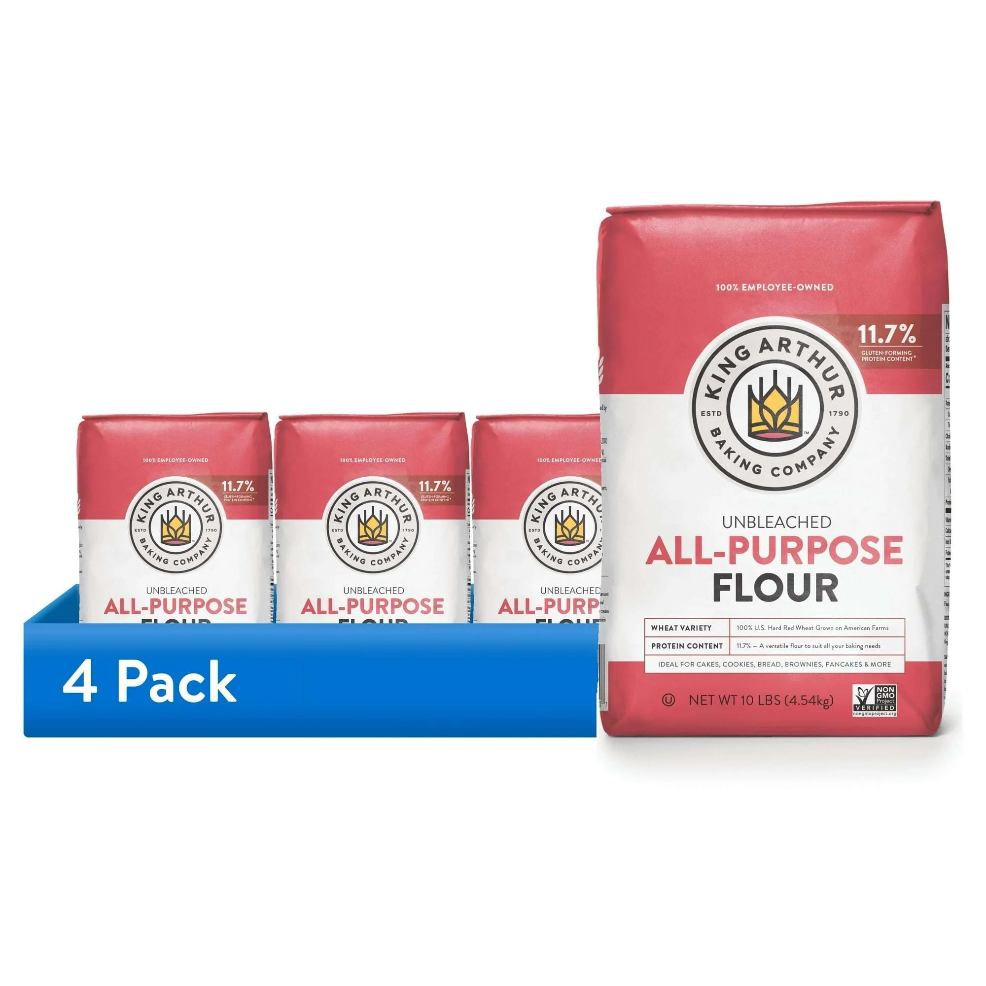 King Arthur Baking Company Non-GMO Project Verified, Certified Kosher Unbleached All Purpose Flour, 5 lb Bag - Image 13