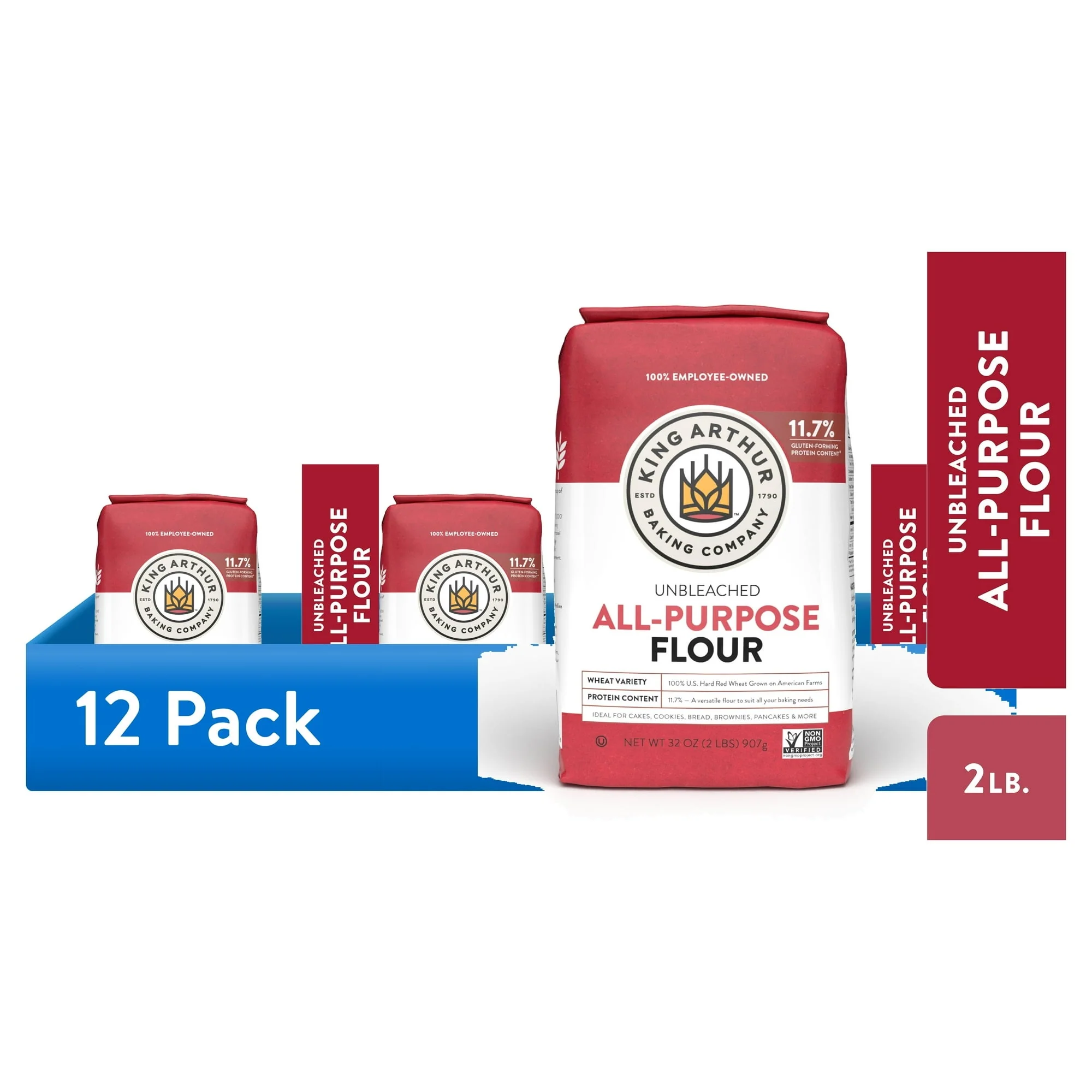 King Arthur Baking Company Non-GMO Project Verified, Certified Kosher Unbleached All Purpose Flour, 5 lb Bag - Image 21