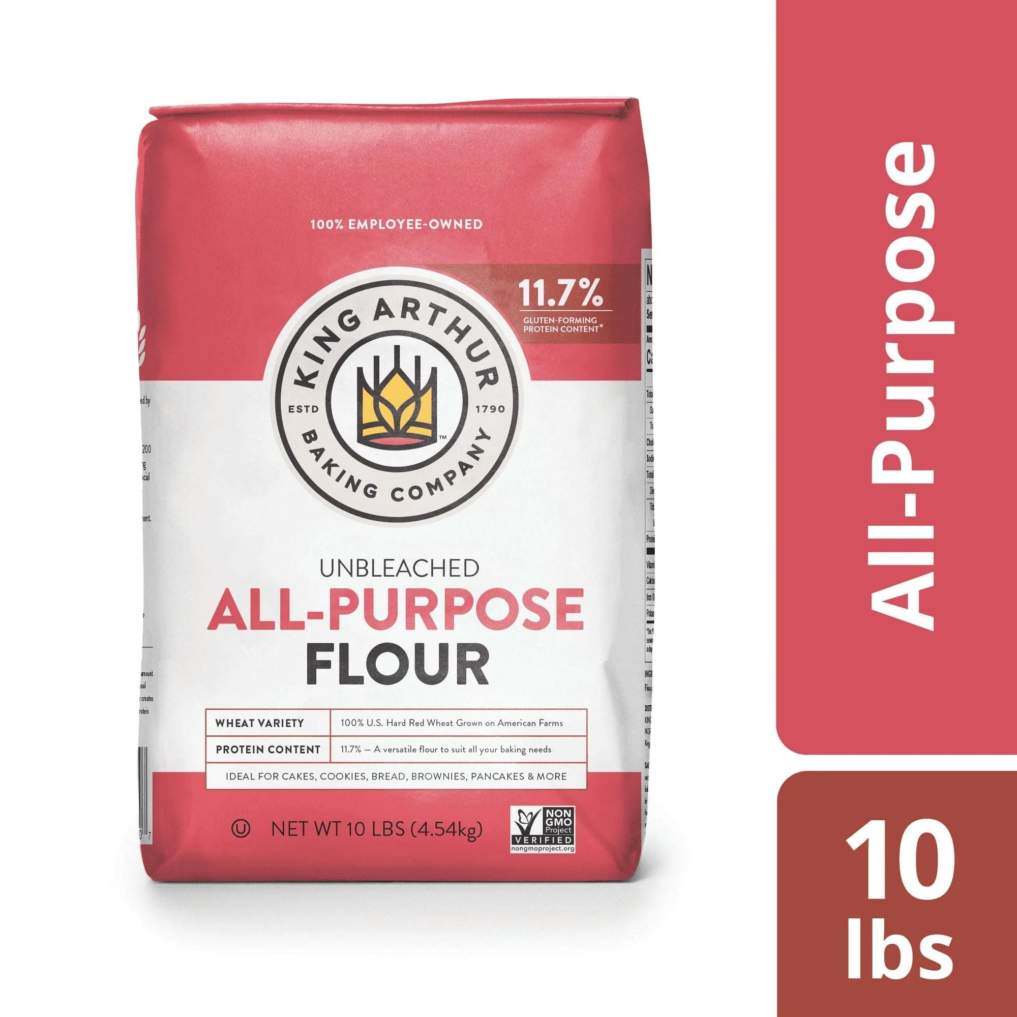 King Arthur Baking Company Non-GMO Project Verified, Certified Kosher Unbleached All Purpose Flour, 5 lb Bag - Image 6