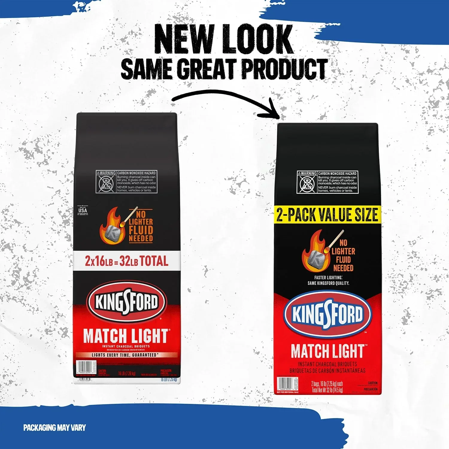 Kingsford Match Light Instant Charcoal Briquettes 2 Pack, 16 Lbs. Each - Image 2