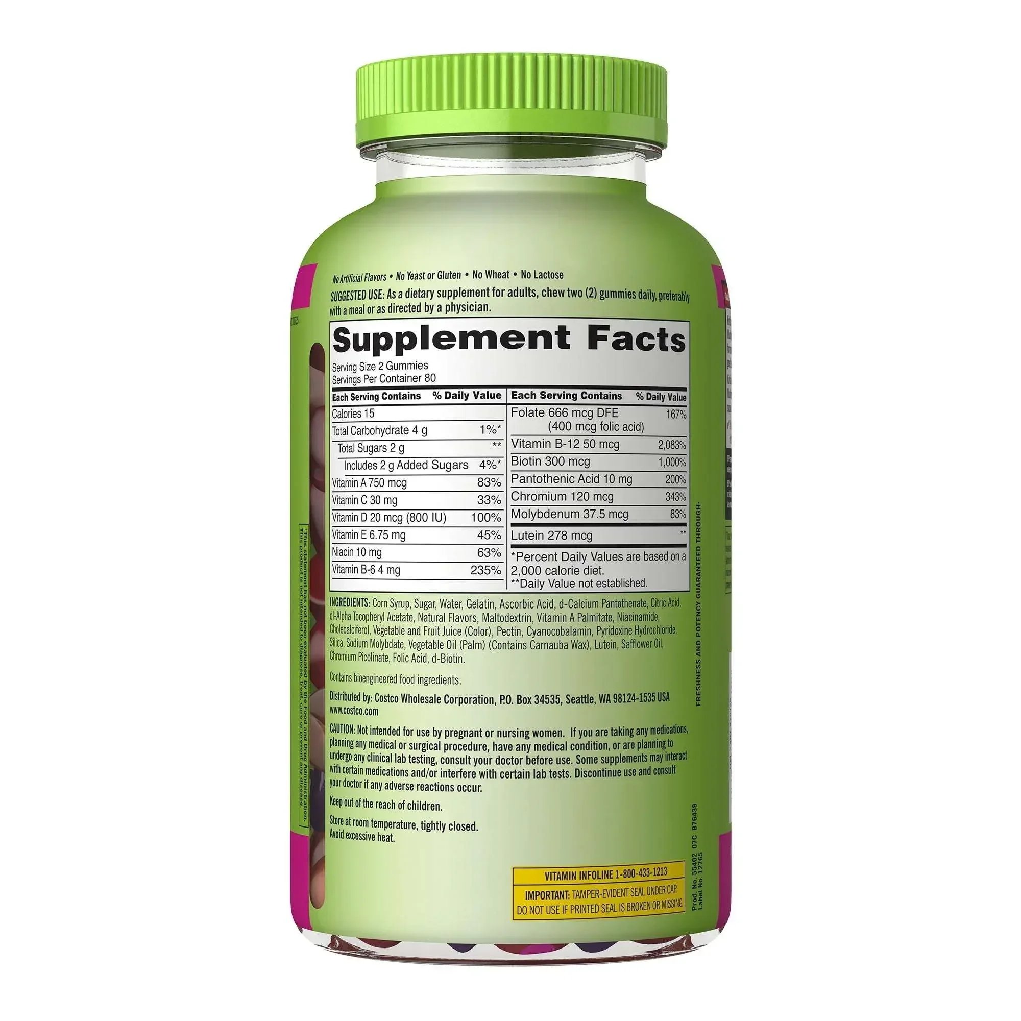 Kirkland Signature Adult Multivitamin, 320 Gummies - Image 3