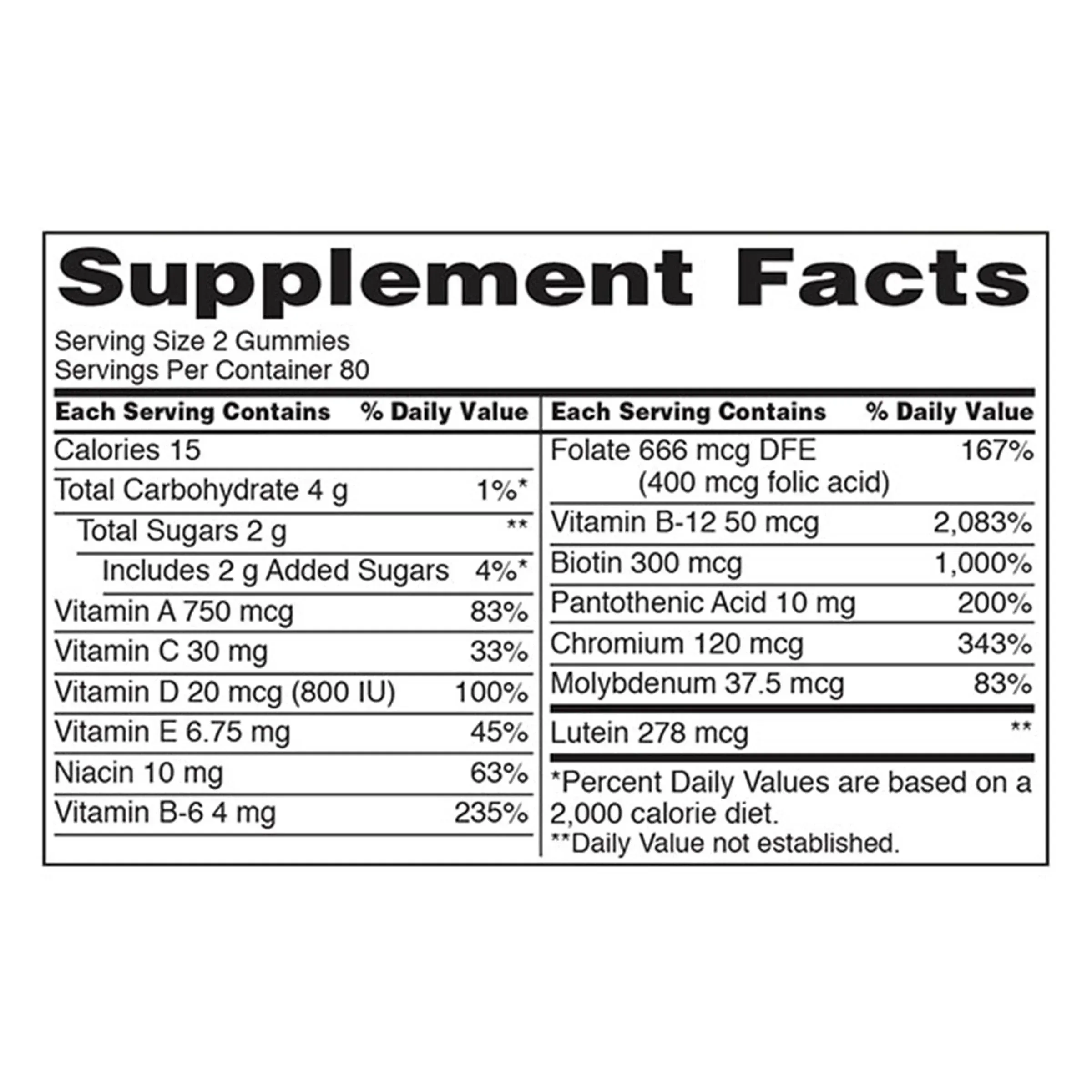 Kirkland Signature Adult Multivitamin, 320 Gummies - Image 4