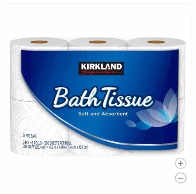 Kirkland Signature Bath Tissue, 2-Ply, 380 Sheets, 30 Rolls - Image 2