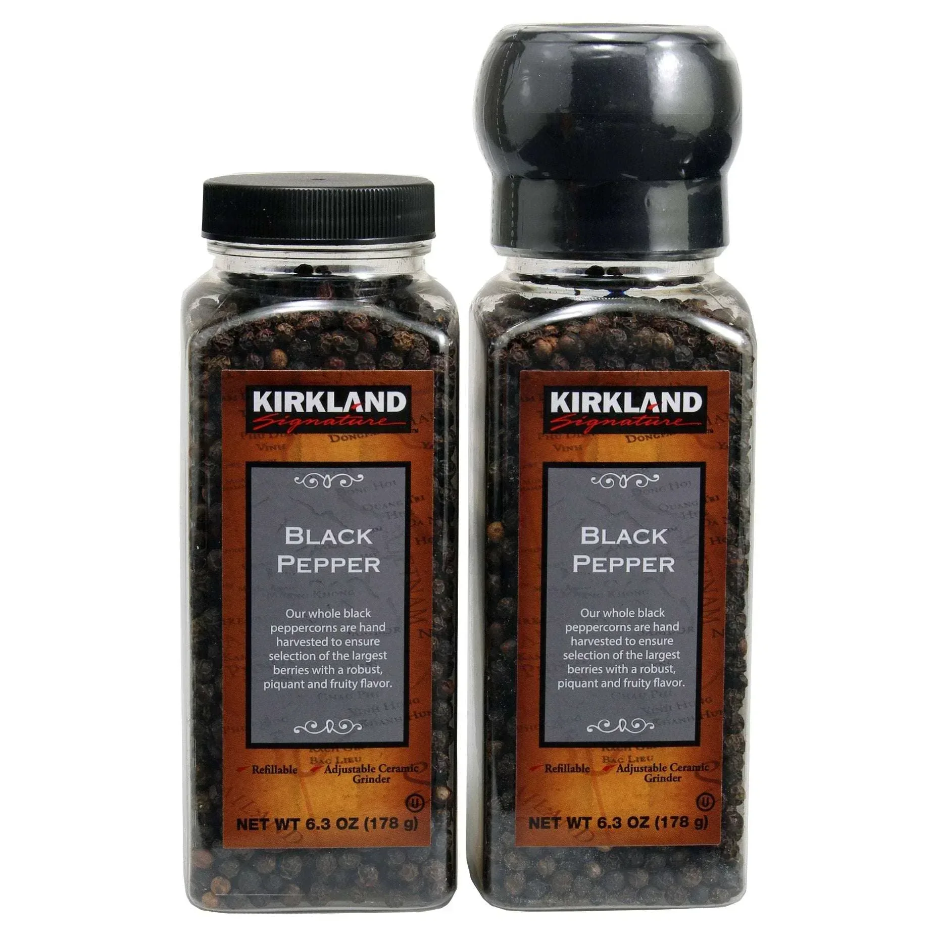 Kirkland Signature, Black Pepper with Grinder, 6.3 oz, 2-Count - Image 3