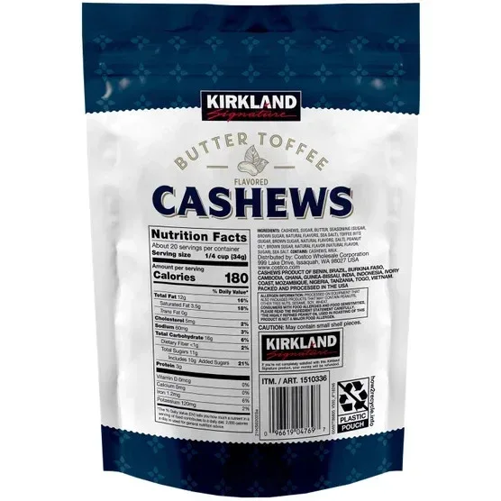 Kirkland Signature Butter Toffee Cashews, 24 oz - Image 5