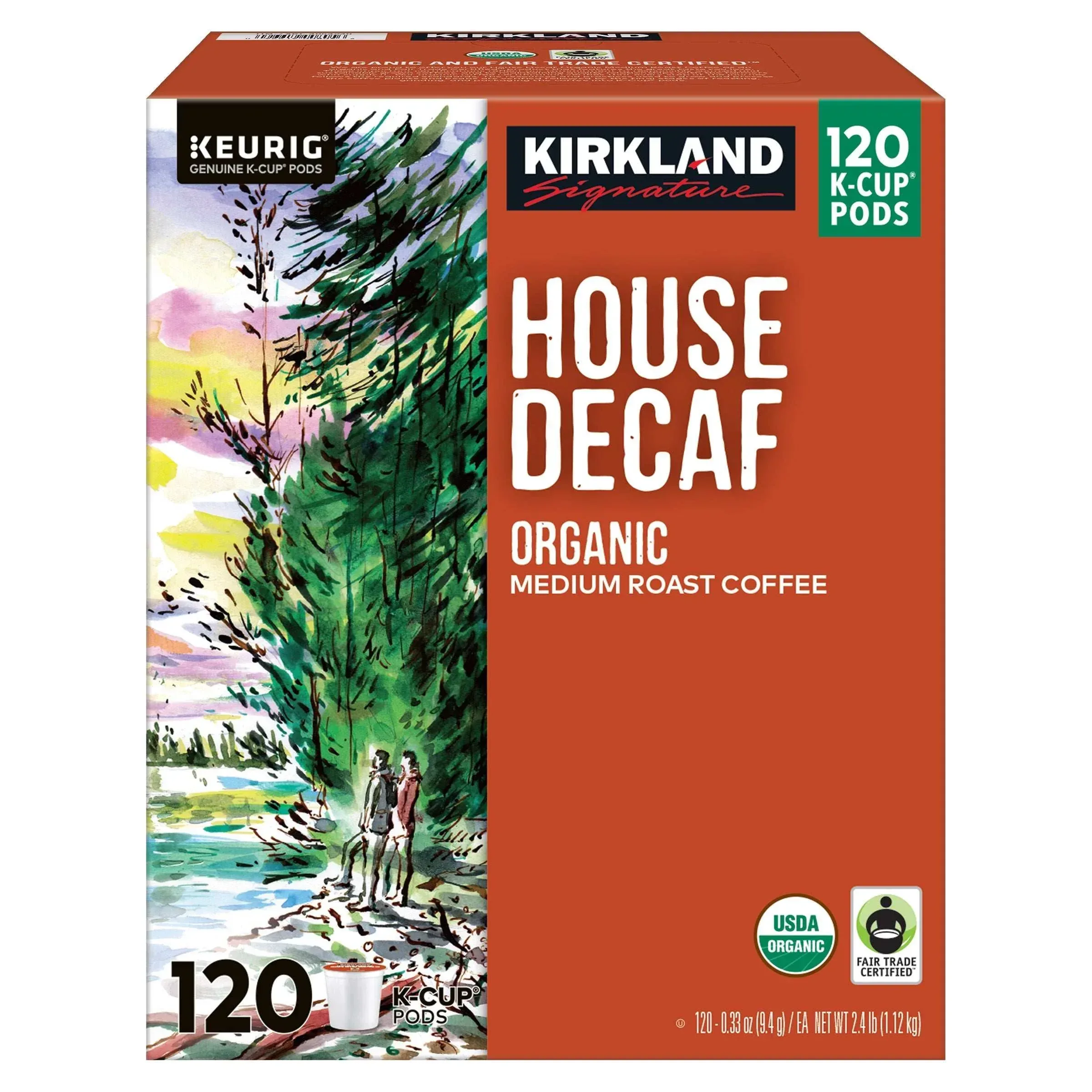 Kirkland Signature Coffee Organic House Decaf K-Cup Pod, 120-count - Image 4