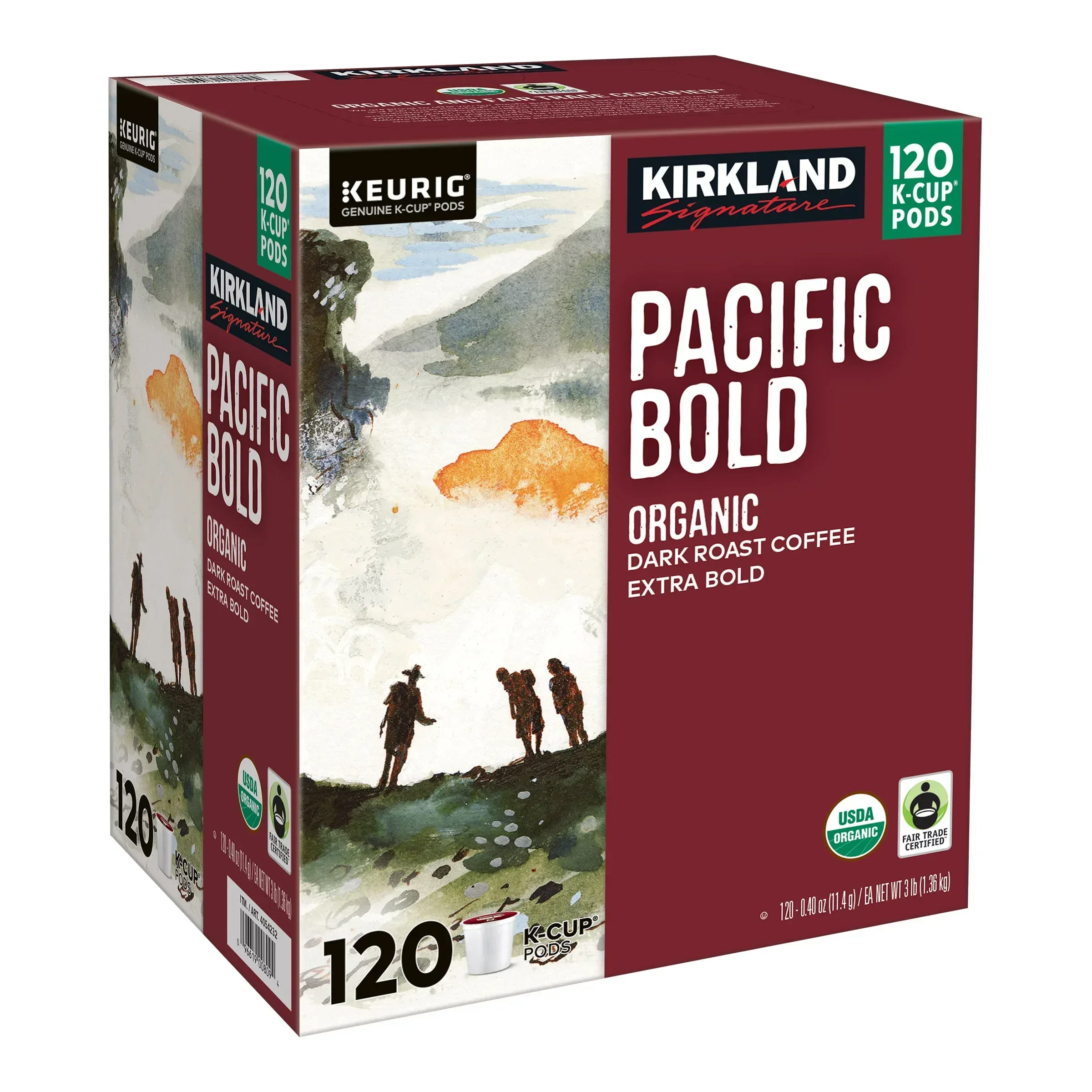 Kirkland Signature Coffee Organic Pacific Bold K-Cup Pod, 120-count - Image 4
