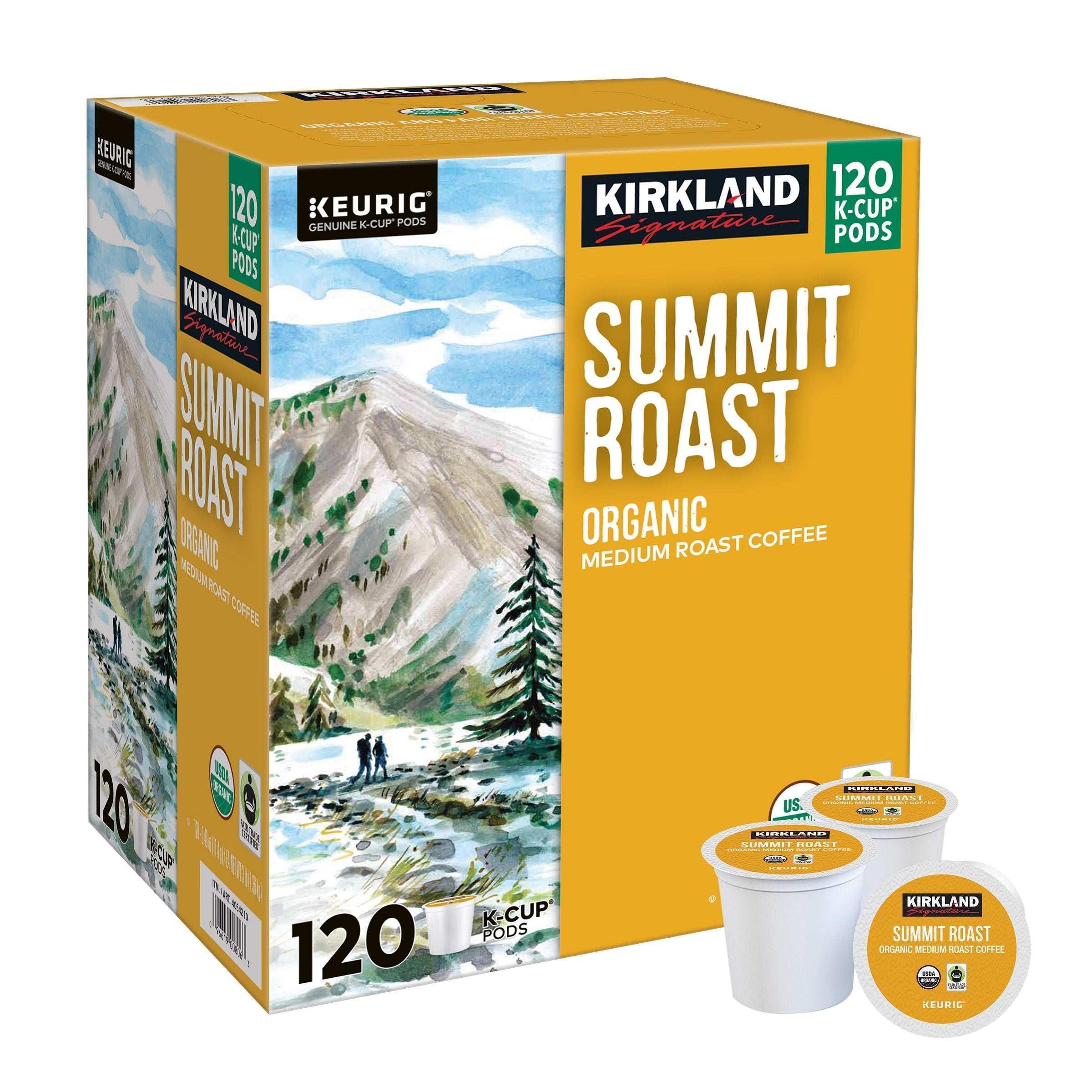 Kirkland Signature Coffee Organic Summit Roast K-Cup Pod, 120-count - Image 2
