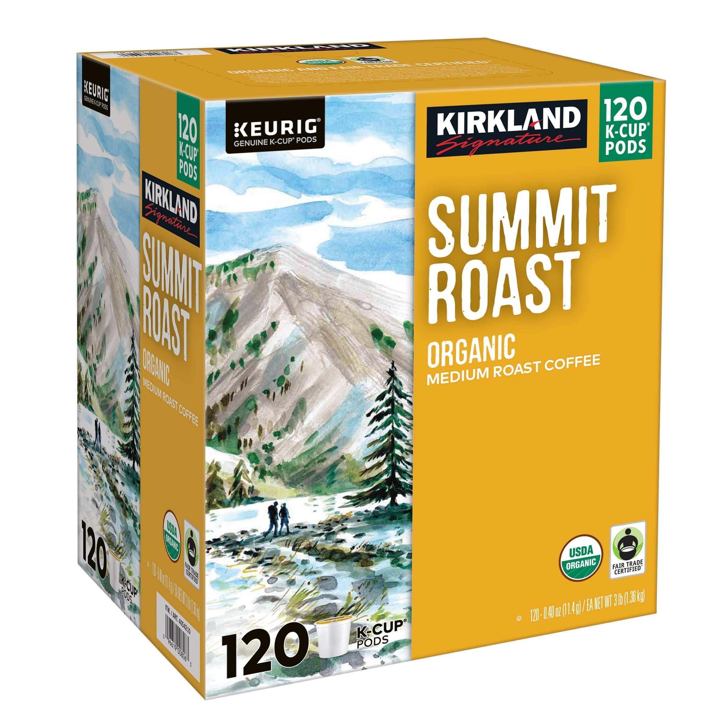 Kirkland Signature Coffee Organic Summit Roast K-Cup Pod, 120-count - Image 3