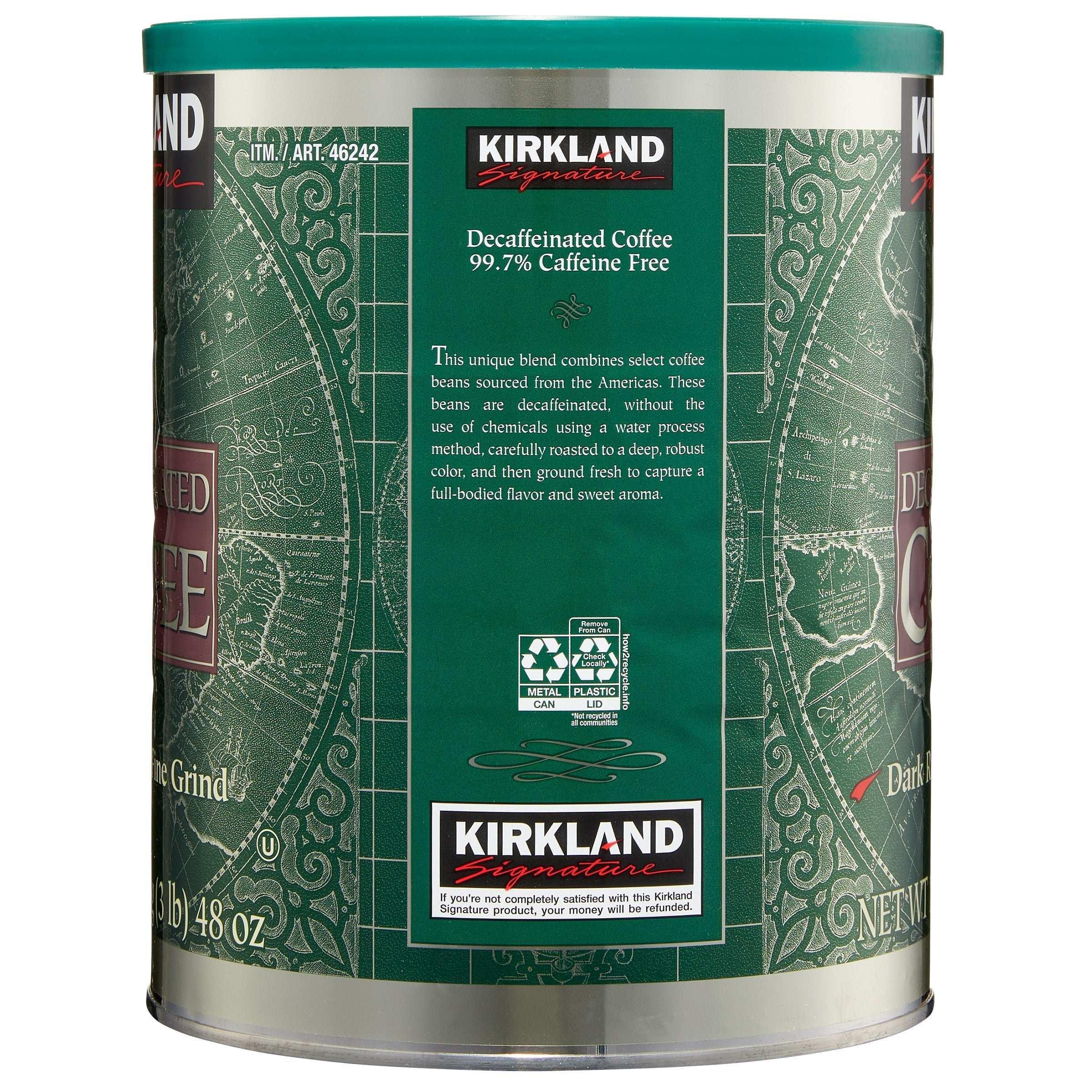 Kirkland Signature Decaffeinated Coffee, Dark Roast, 3 lbs - Image 5