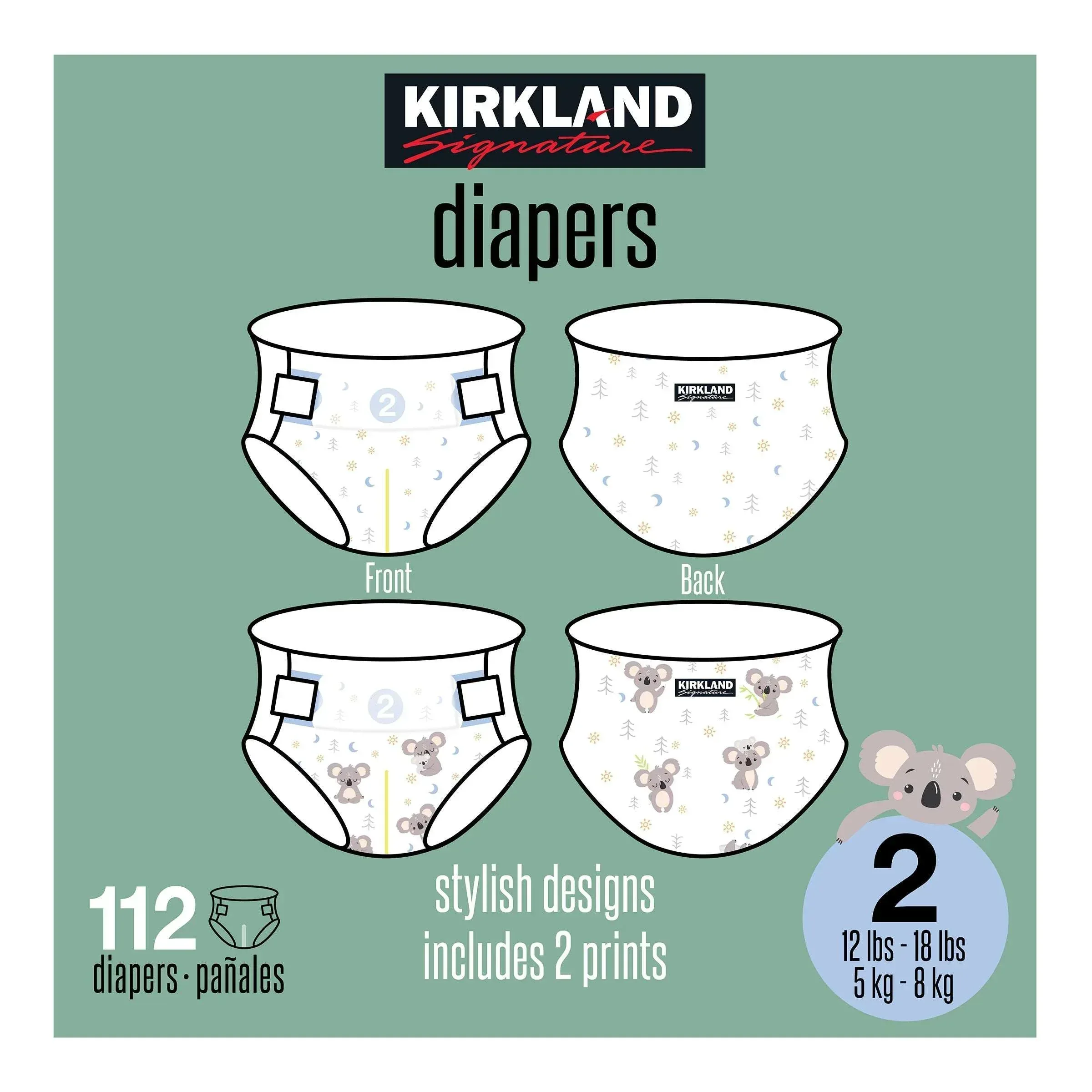 Kirkland Signature Diaper Size 2, 112-count - Image 3