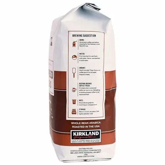 Kirkland Signature Espresso Blend Whole Bean Coffee, Dark Roast, 2.5 lbs - Image 3
