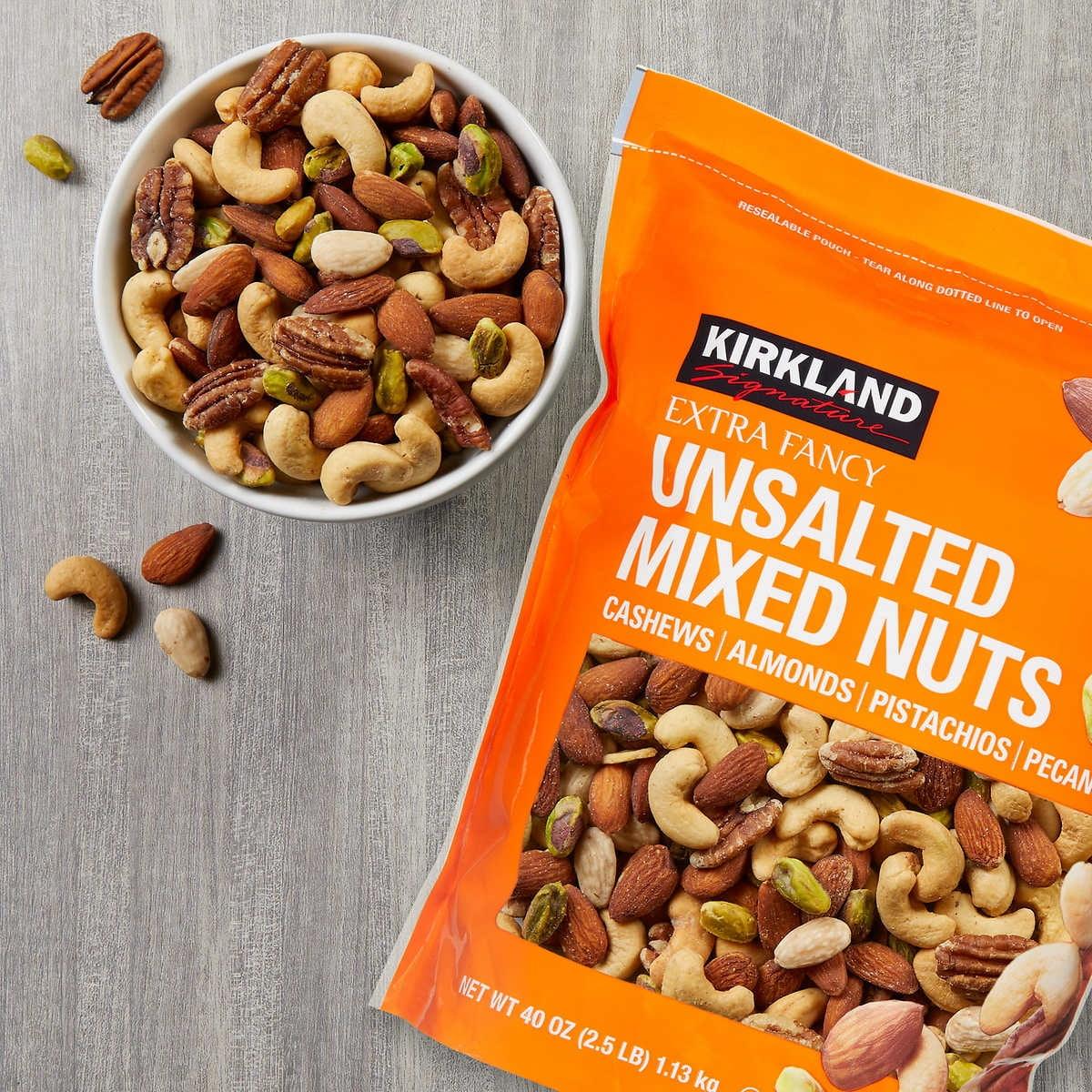 Kirkland Signature Extra Fancy Mixed Nuts Unsalted 40 Ounce - Image 2
