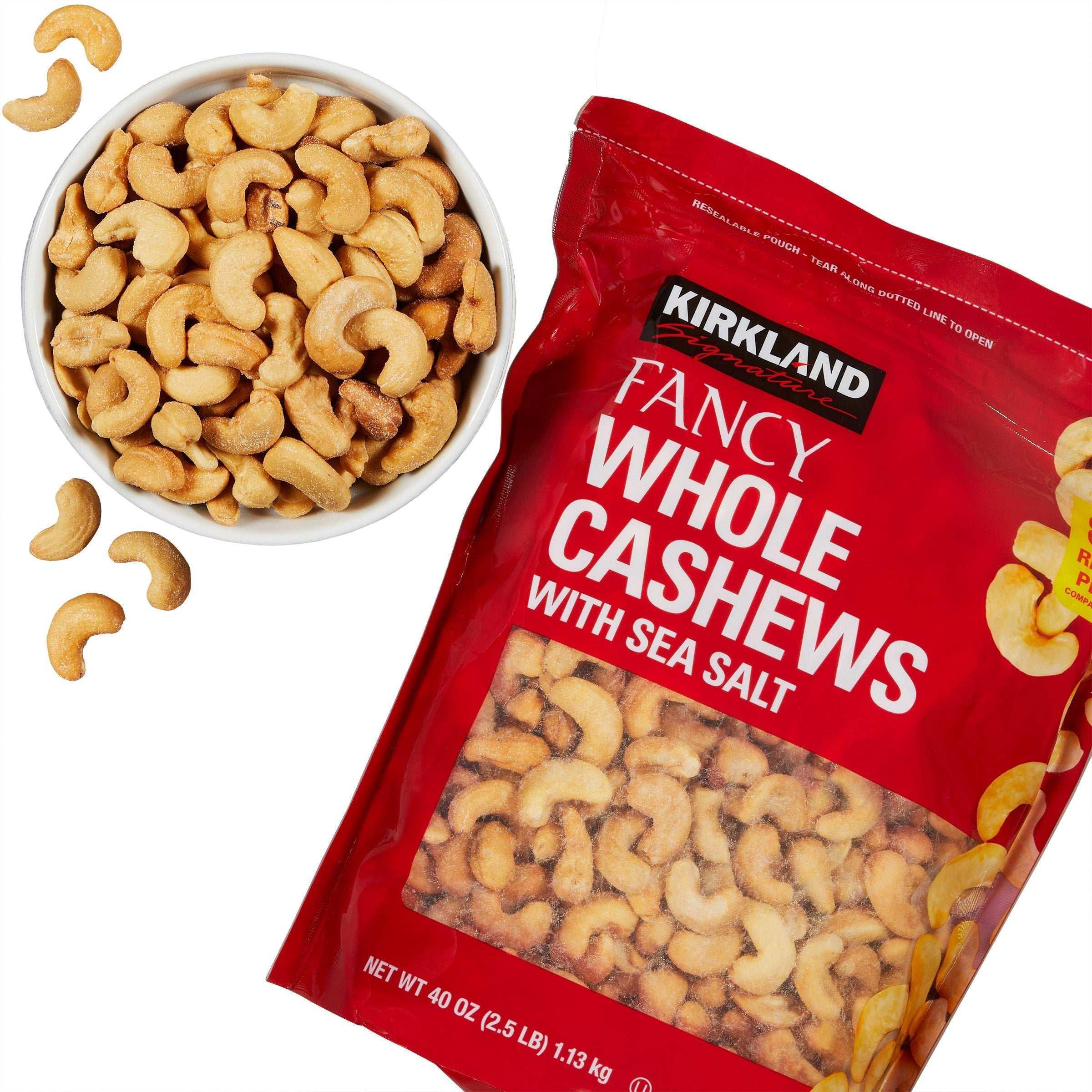 Kirkland Signature Fancy Whole Cashews, 2.5 lbs - Image 2