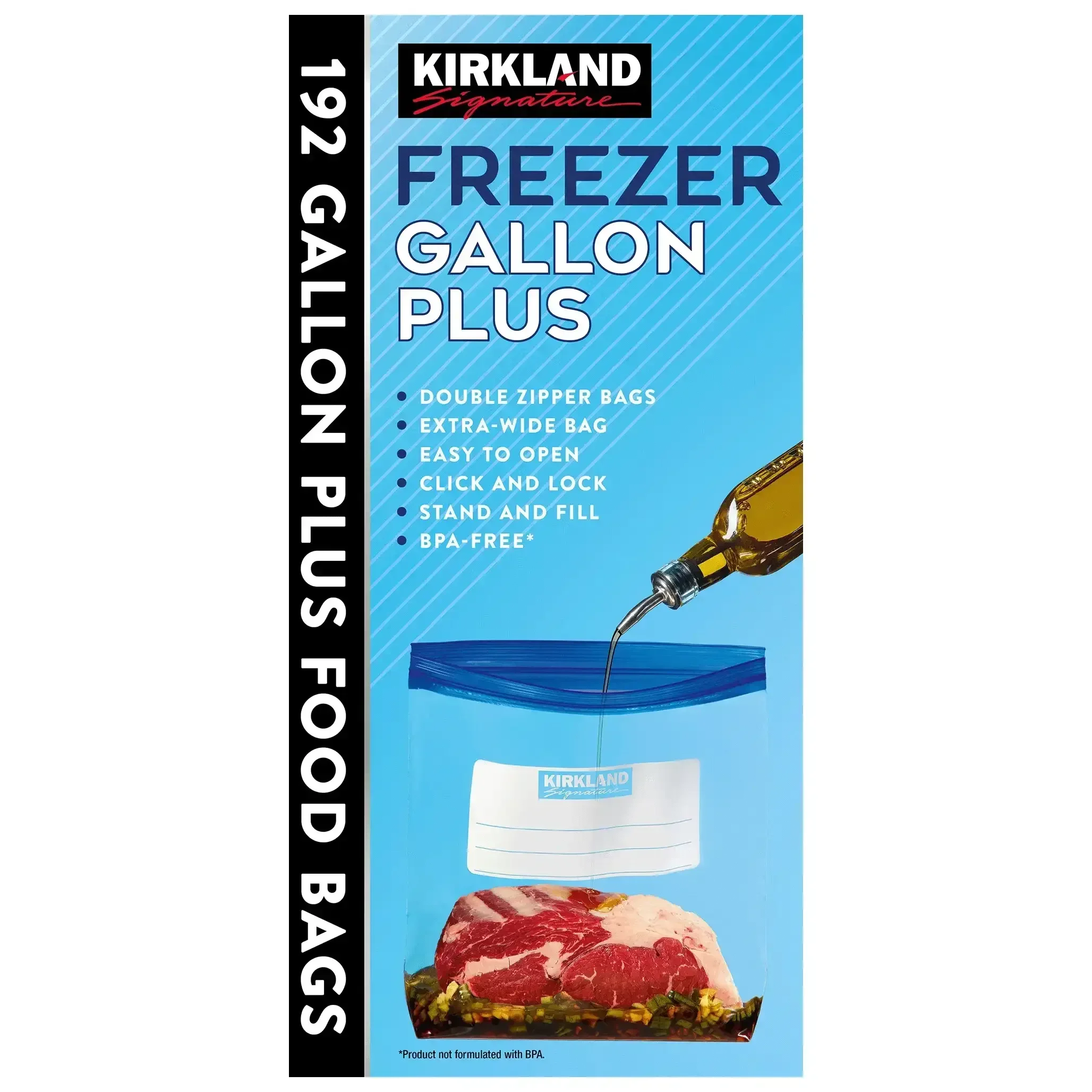 Kirkland Signature Gallon Plus Freezer Bags, 192-count - Image 3