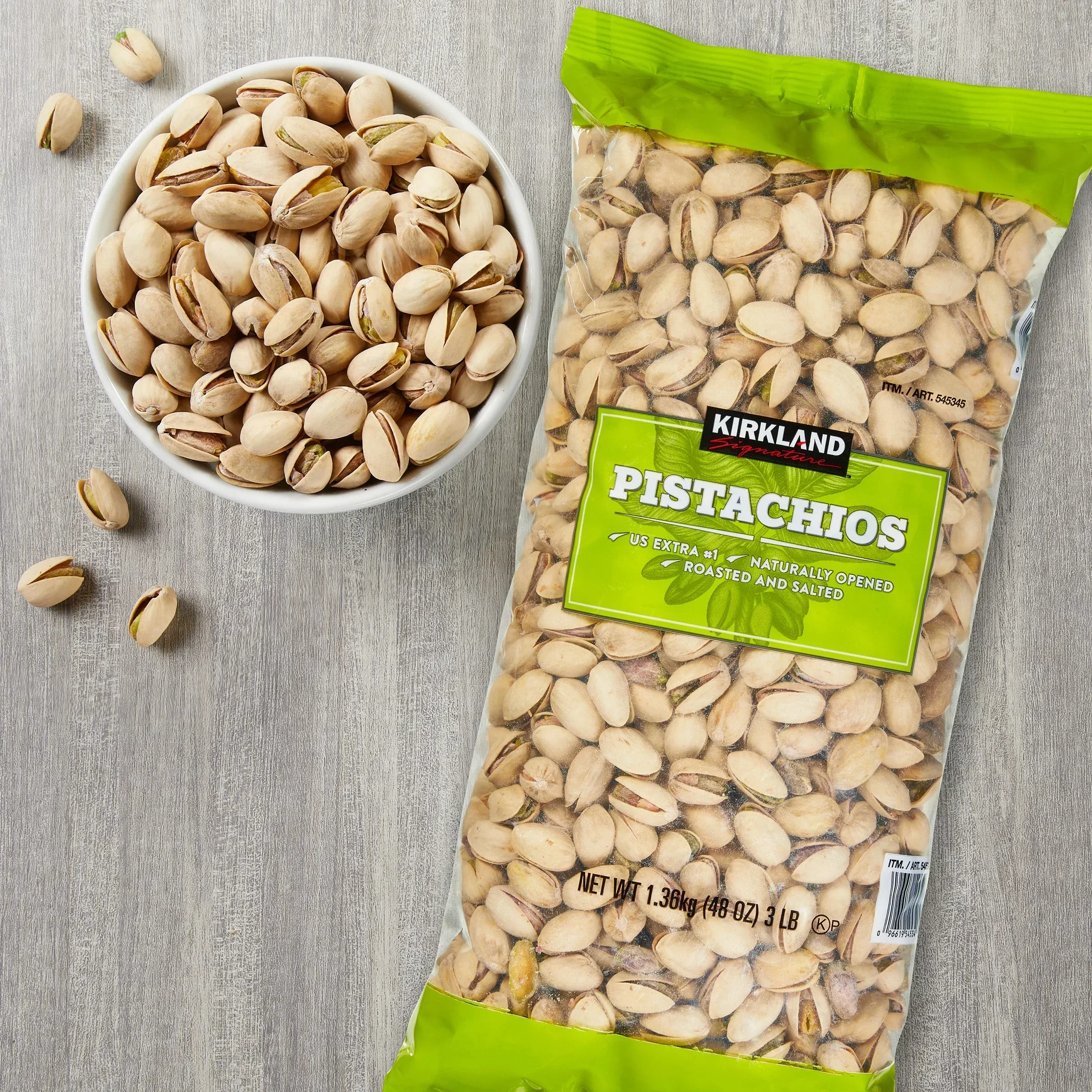 Kirkland Signature In-Shell Pistachios, Salted, 3 lbs - Image 2