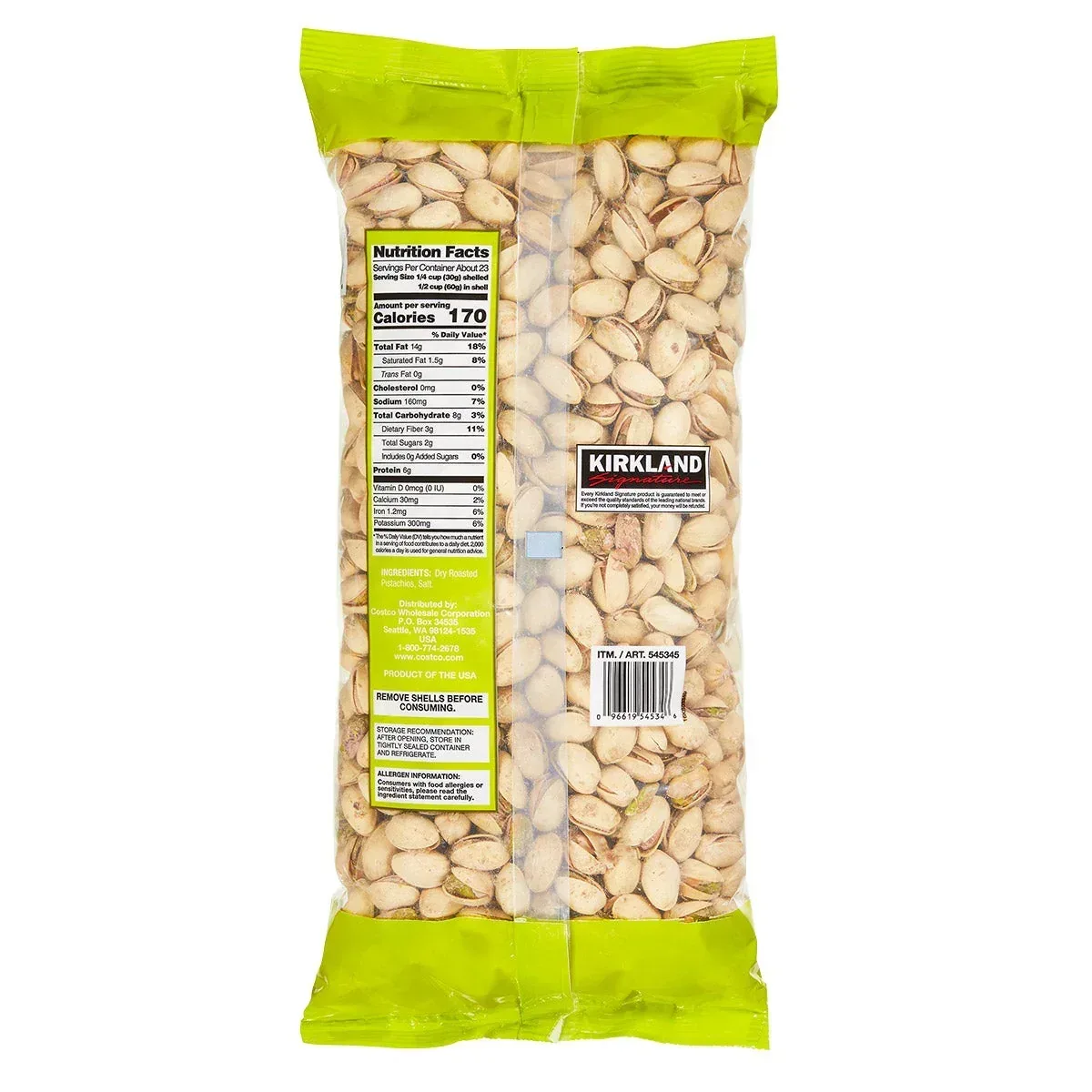 Kirkland Signature In-Shell Pistachios, Salted, 3 lbs - Image 4