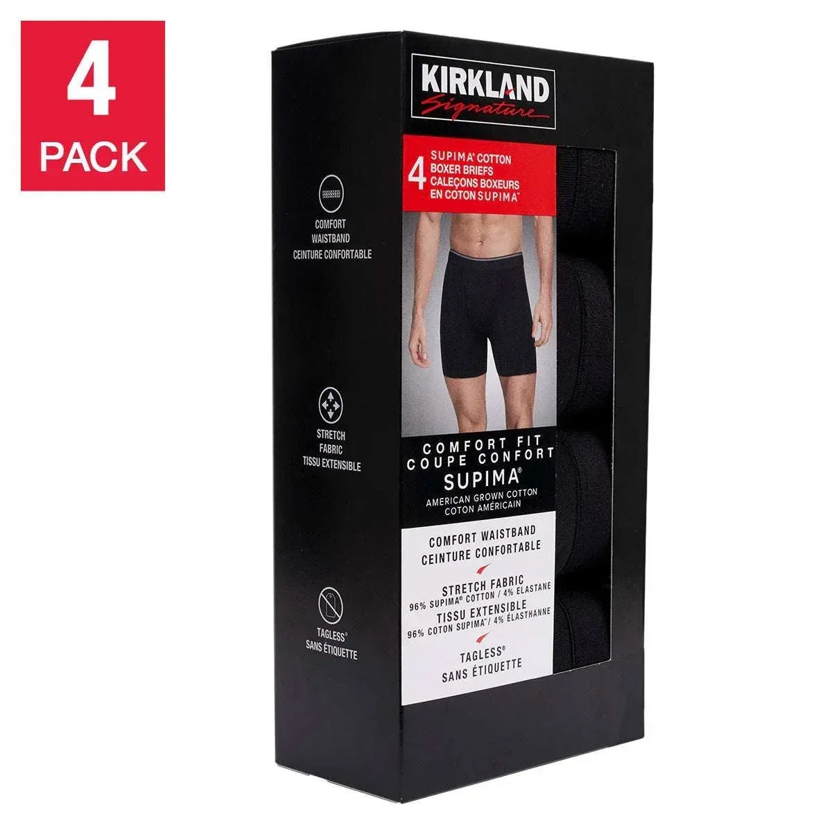Kirkland Signature Men's Boxer Brief, 4-pack - Image 2