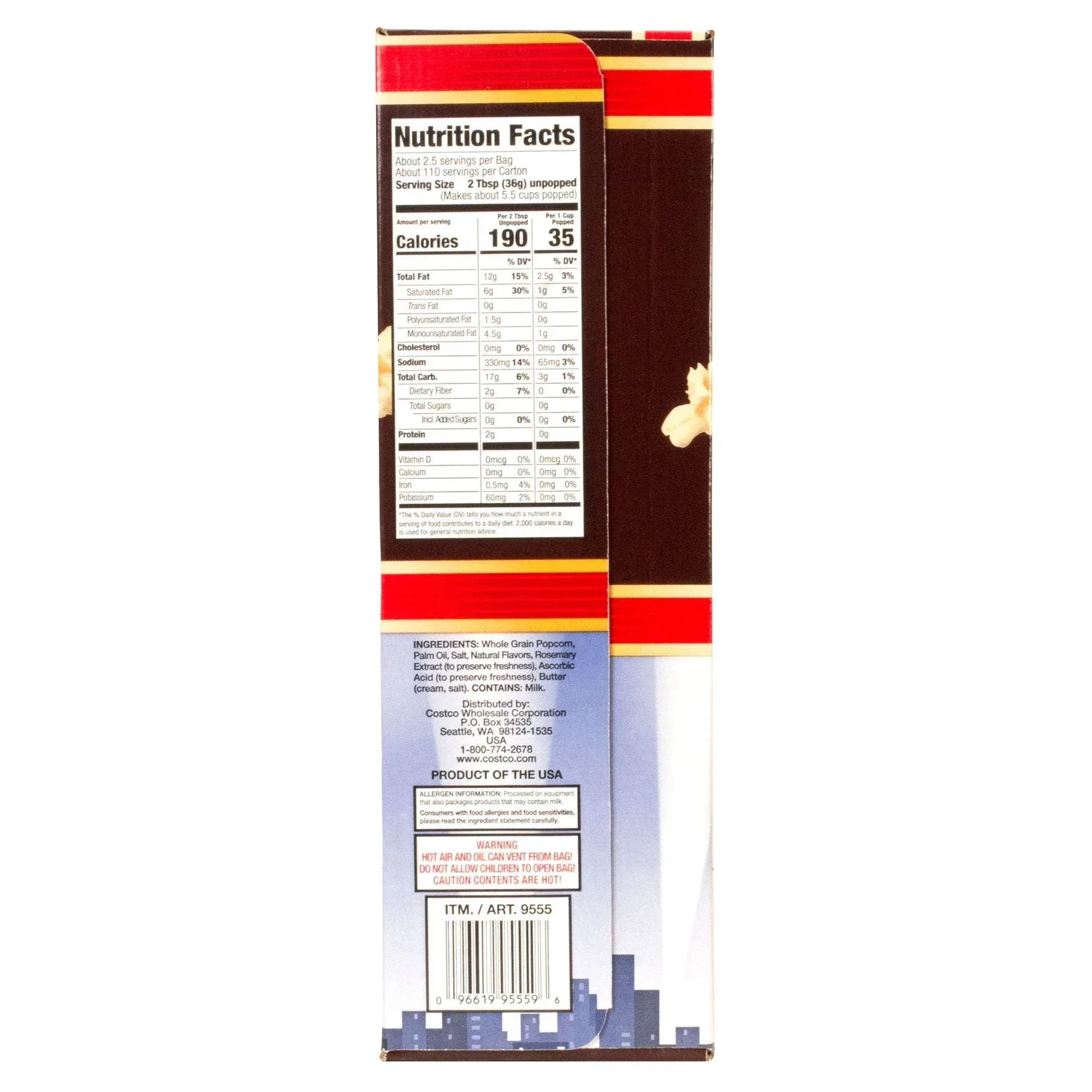 Kirkland Signature Microwave Popcorn, 3.3 oz, 44-count - Image 3