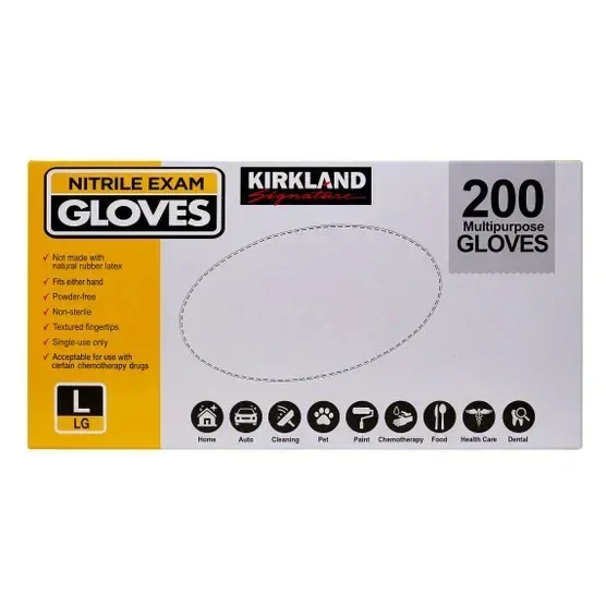 Kirkland Signature Nitrile Exam Gloves, 400-count, Size Large - Image 2
