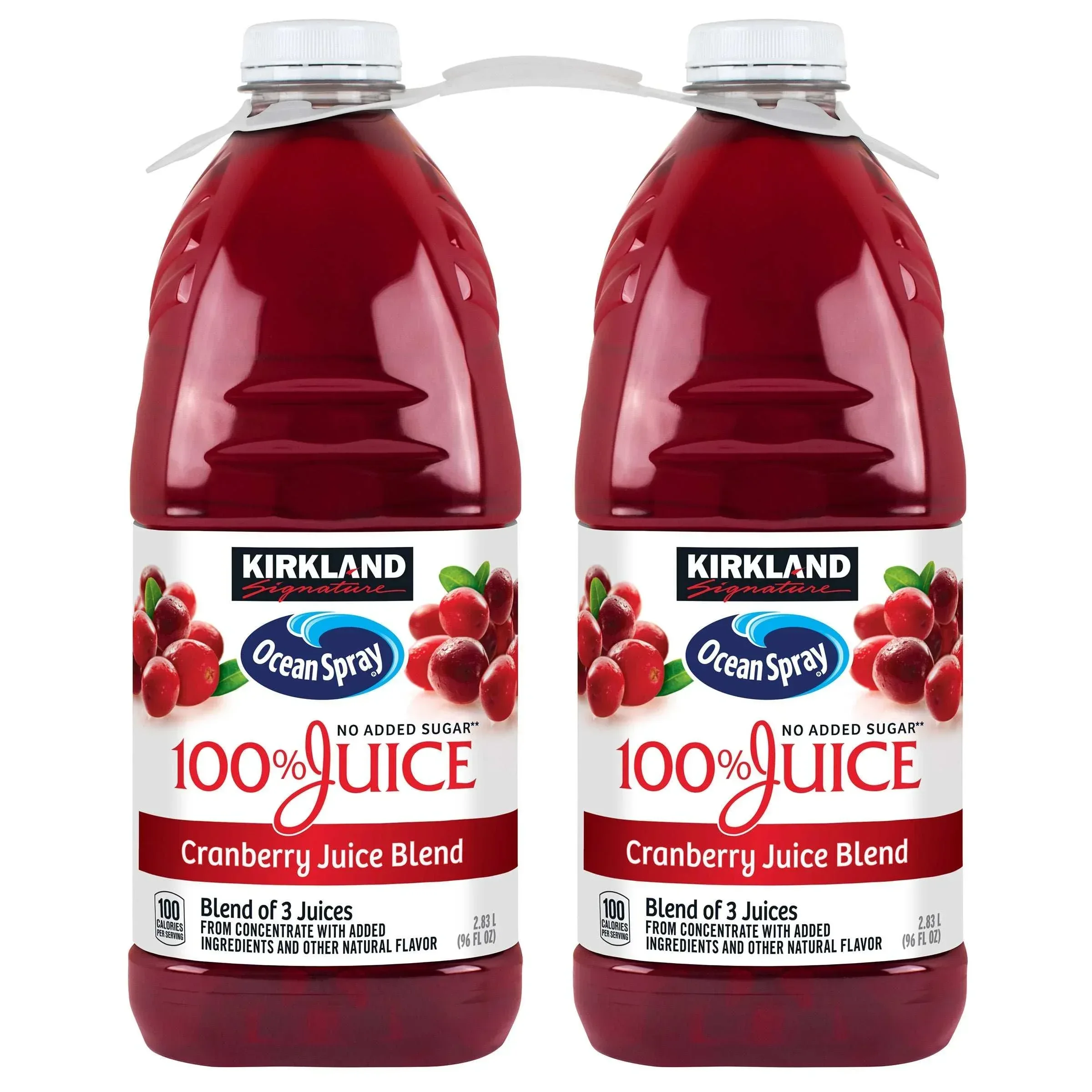 Kirkland Signature, Ocean Spray Cranberry Premium 100% Juice, 96 fl oz, 2-Count
